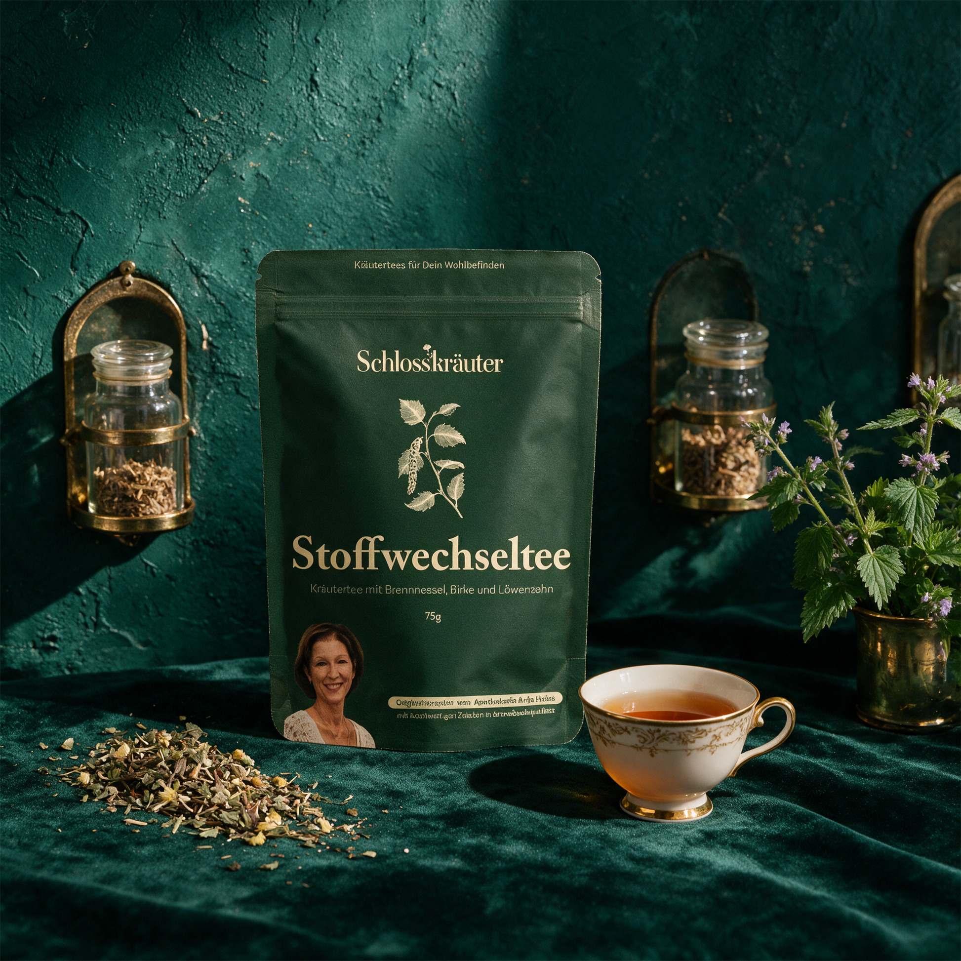 Stoffwechseltee – aufgebrühte Tasse Kräutertee
