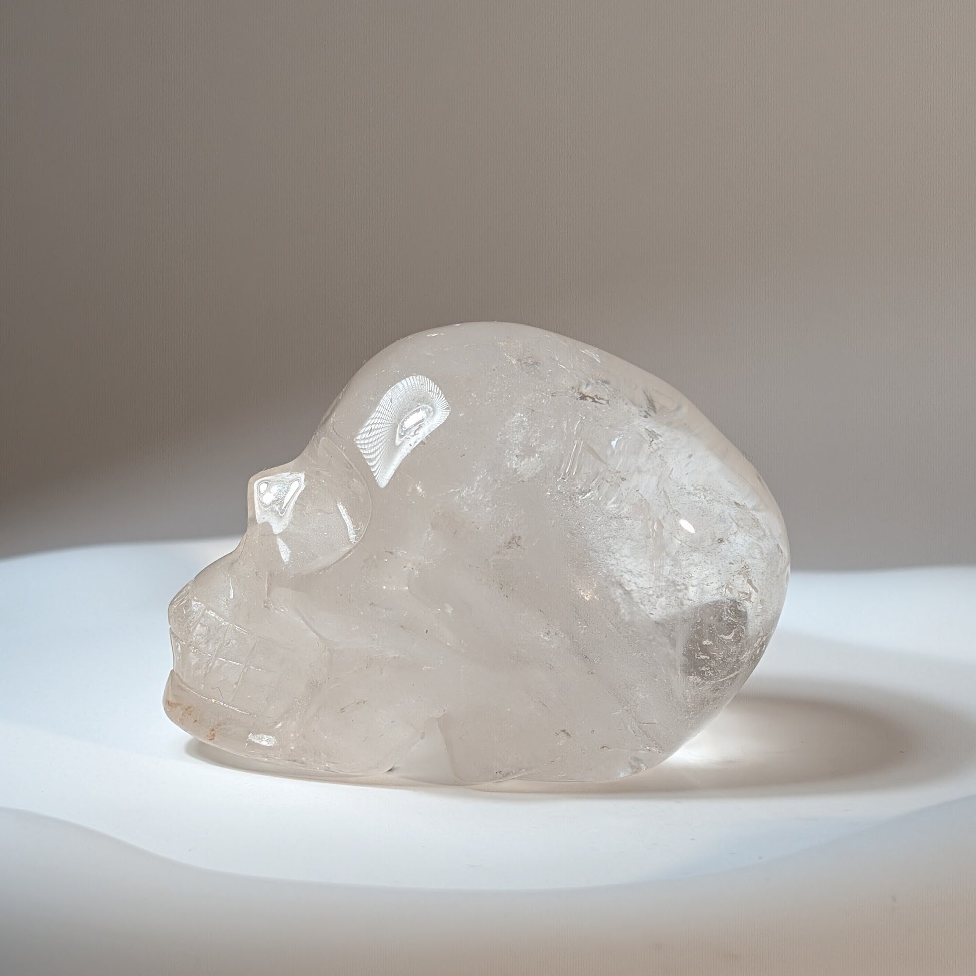 Kristallschädel Phousk Bergkristall 257g