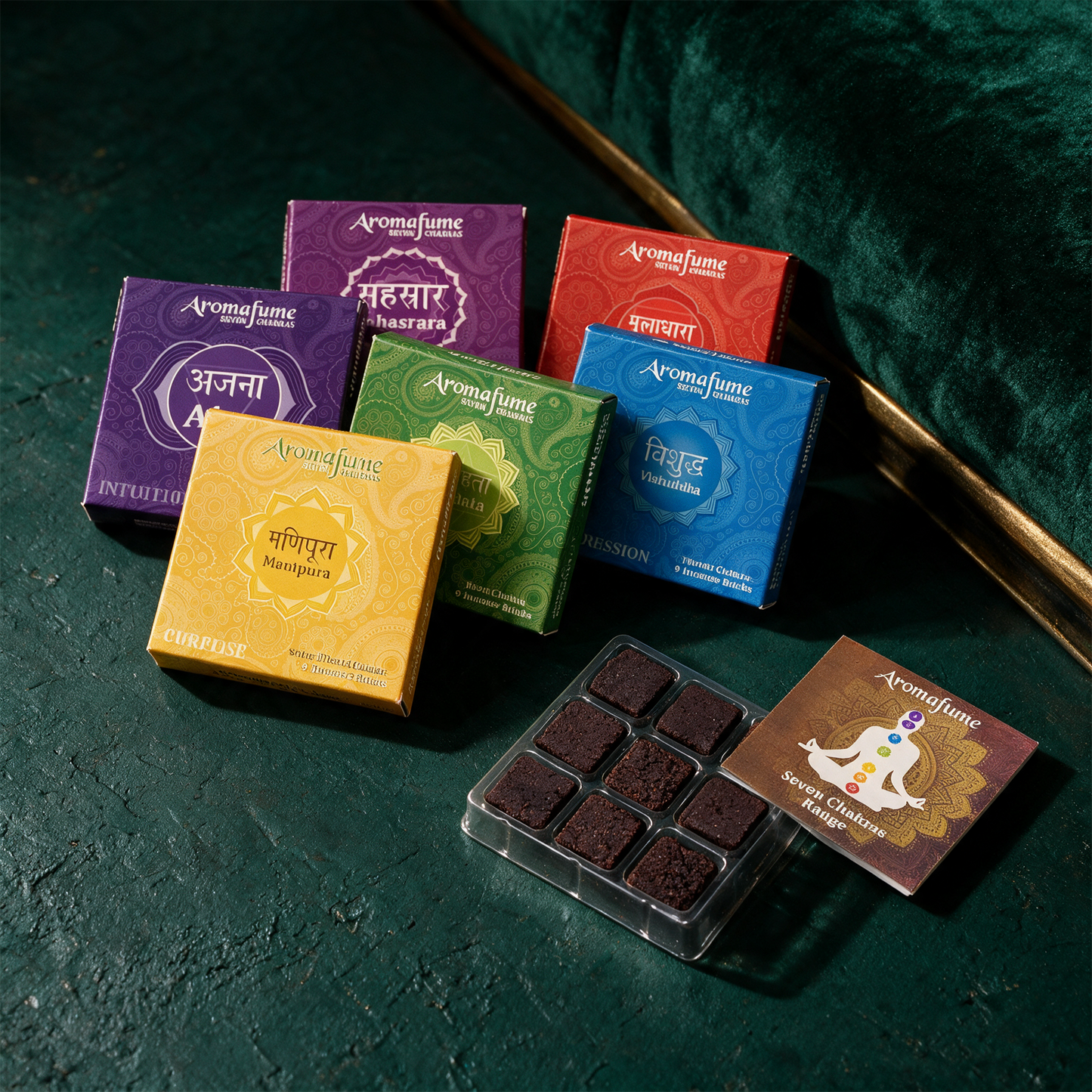 Aromafume Chakra-Weihrauchblöcke in alternativer Produktansicht