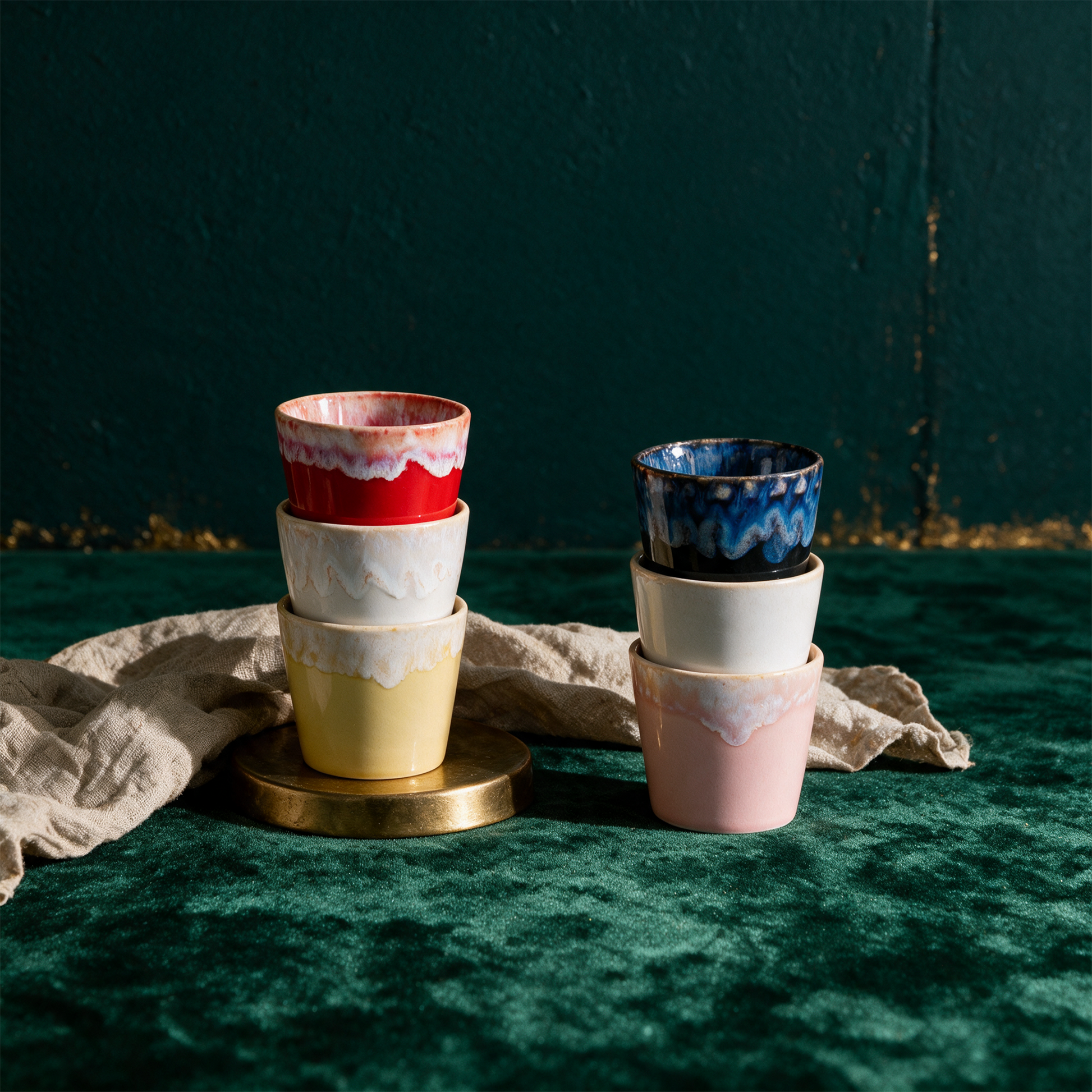 Café Lungo Cup in der Anwendung mit Kaffee gefüllt