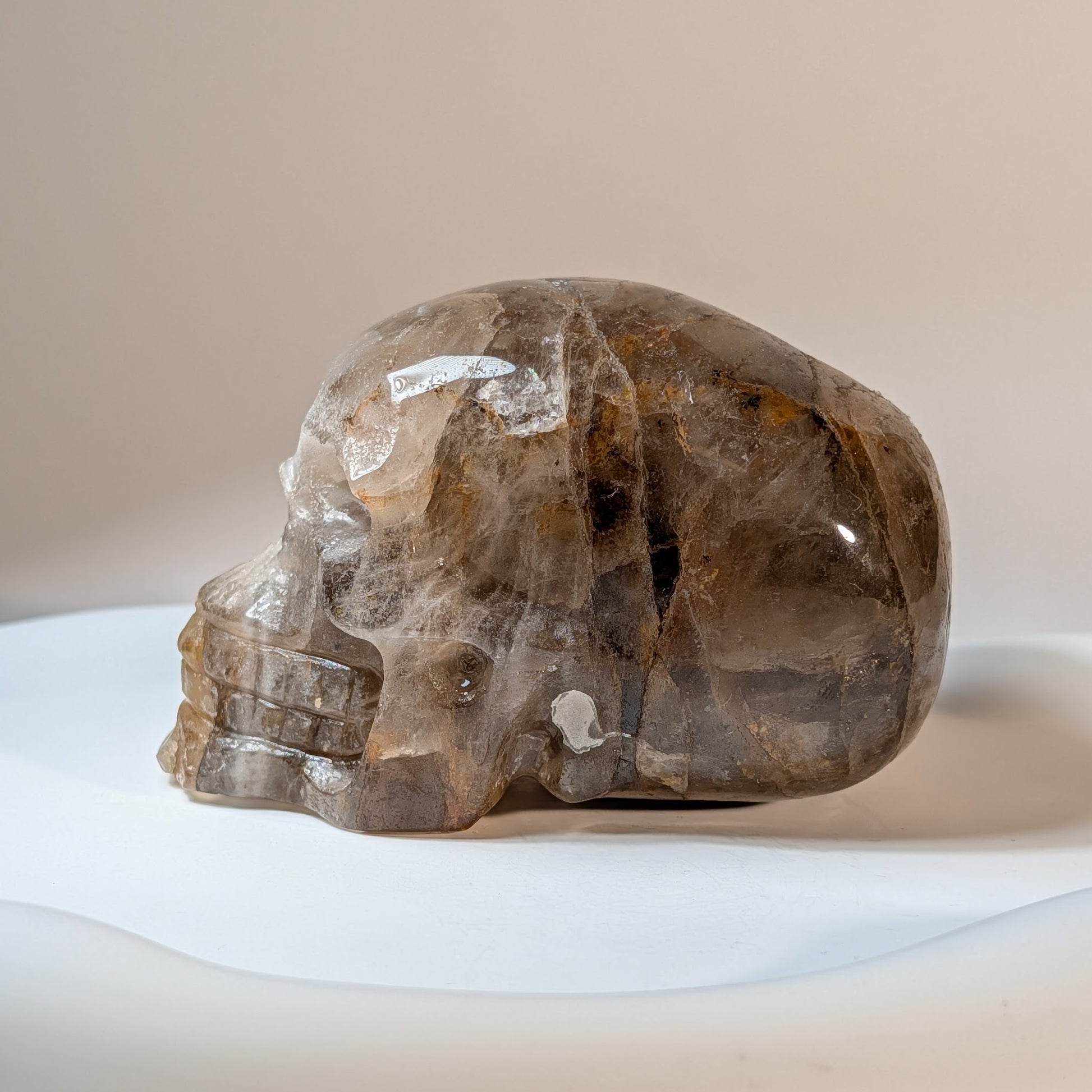 Kristallschädel Gultark Bergkristall 433g