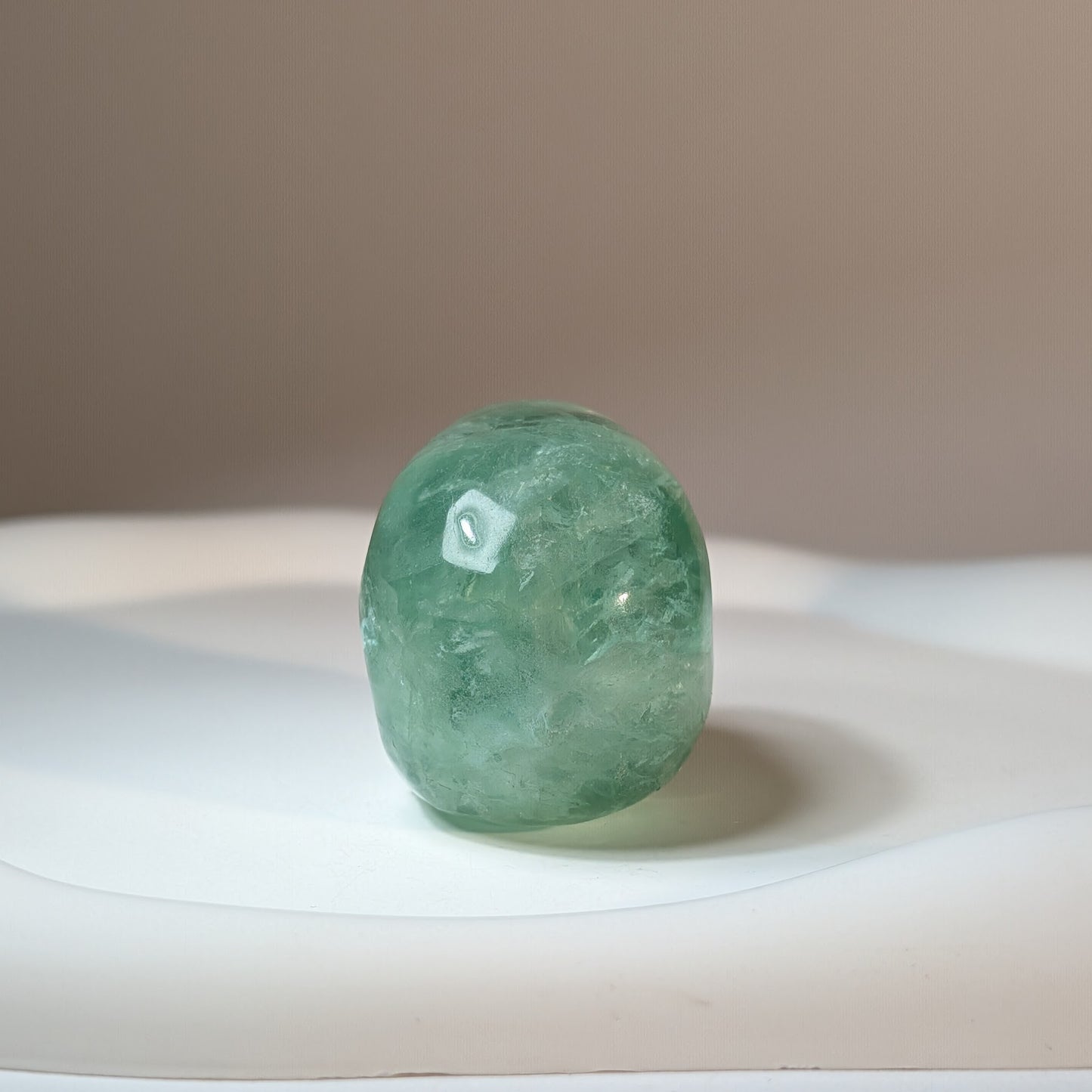 Kristallschädel Cassius Fluorit grün 105g