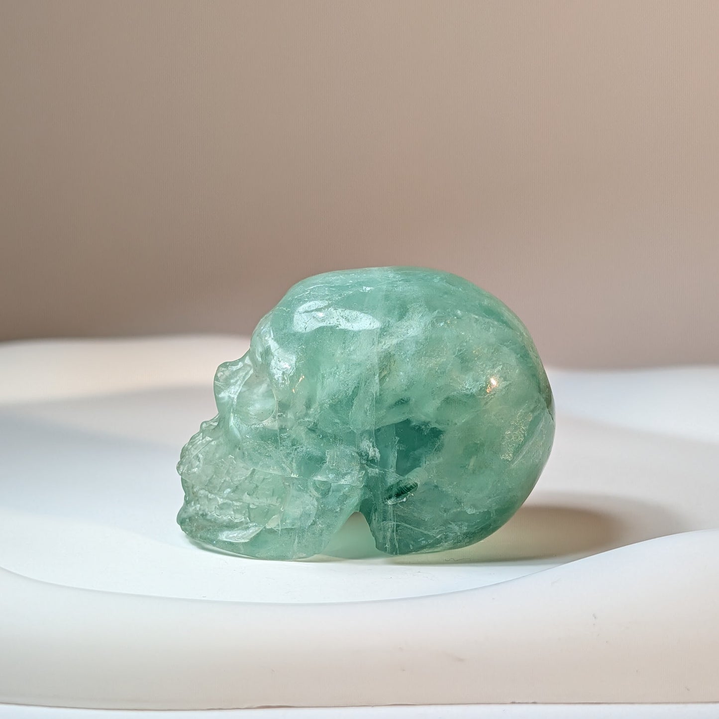 Kristallschädel Hinrik aus Fluorit, 107g
