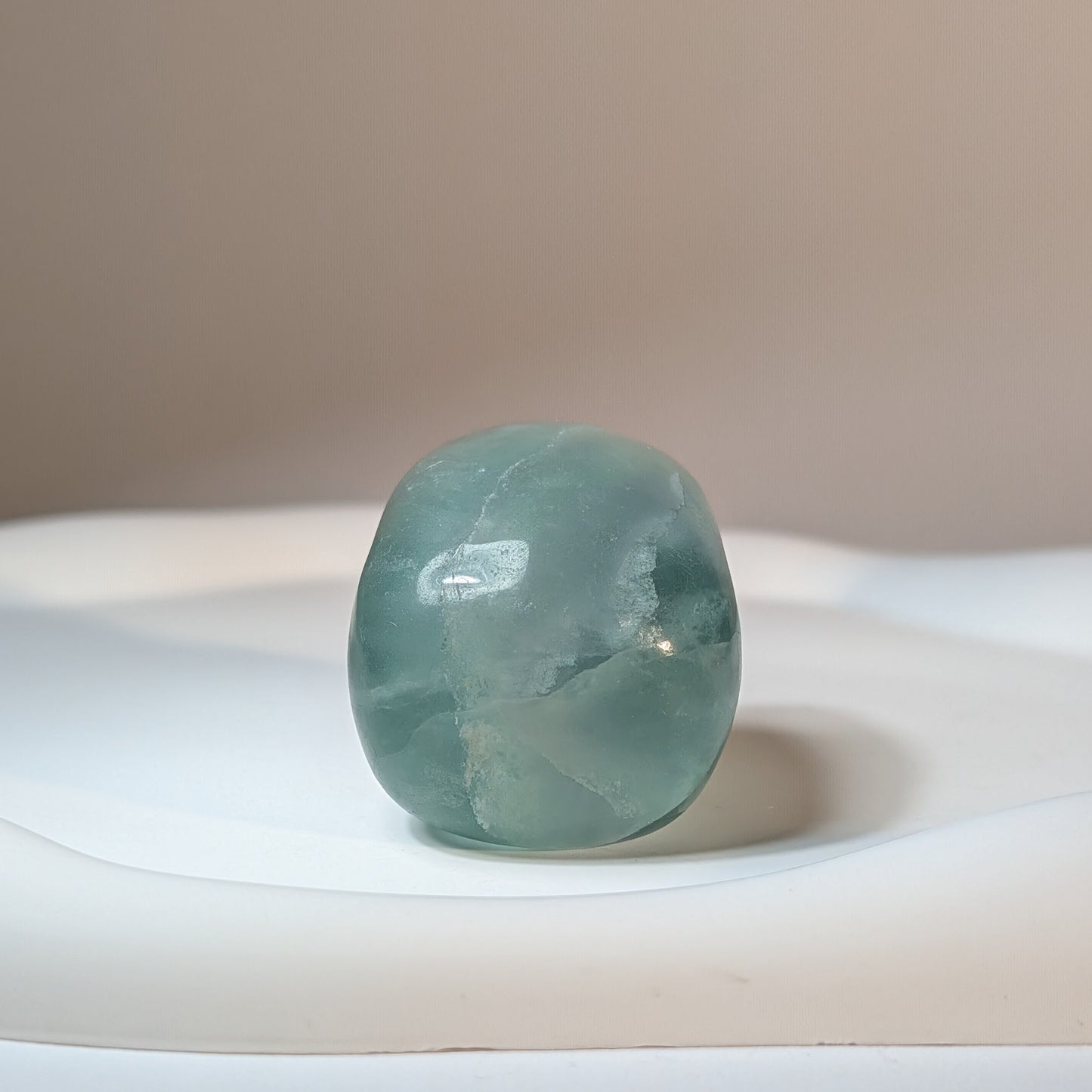Kristallschädel Swylan Fluorit grün 130g