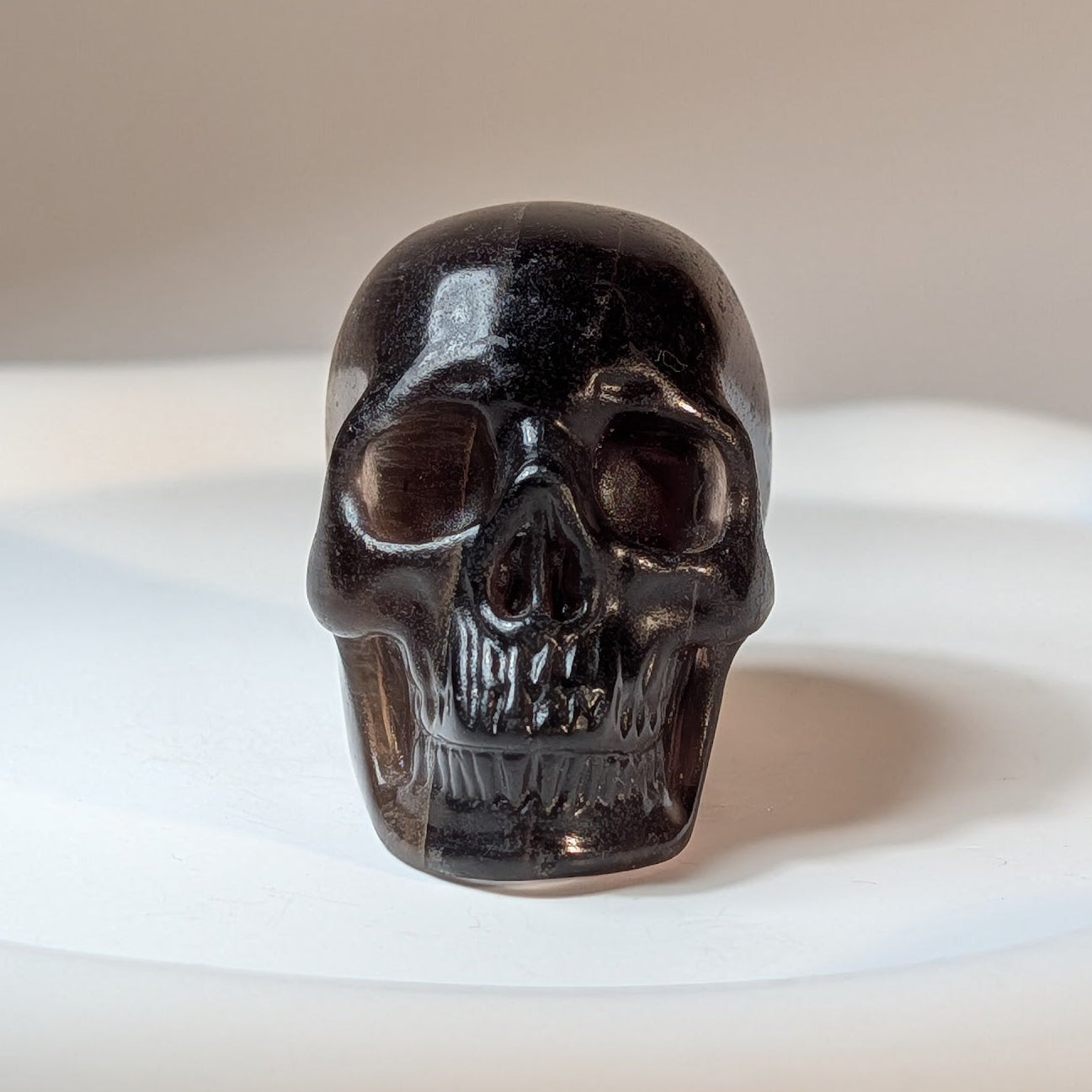 Kristallschädel Flink Obsidian 92g