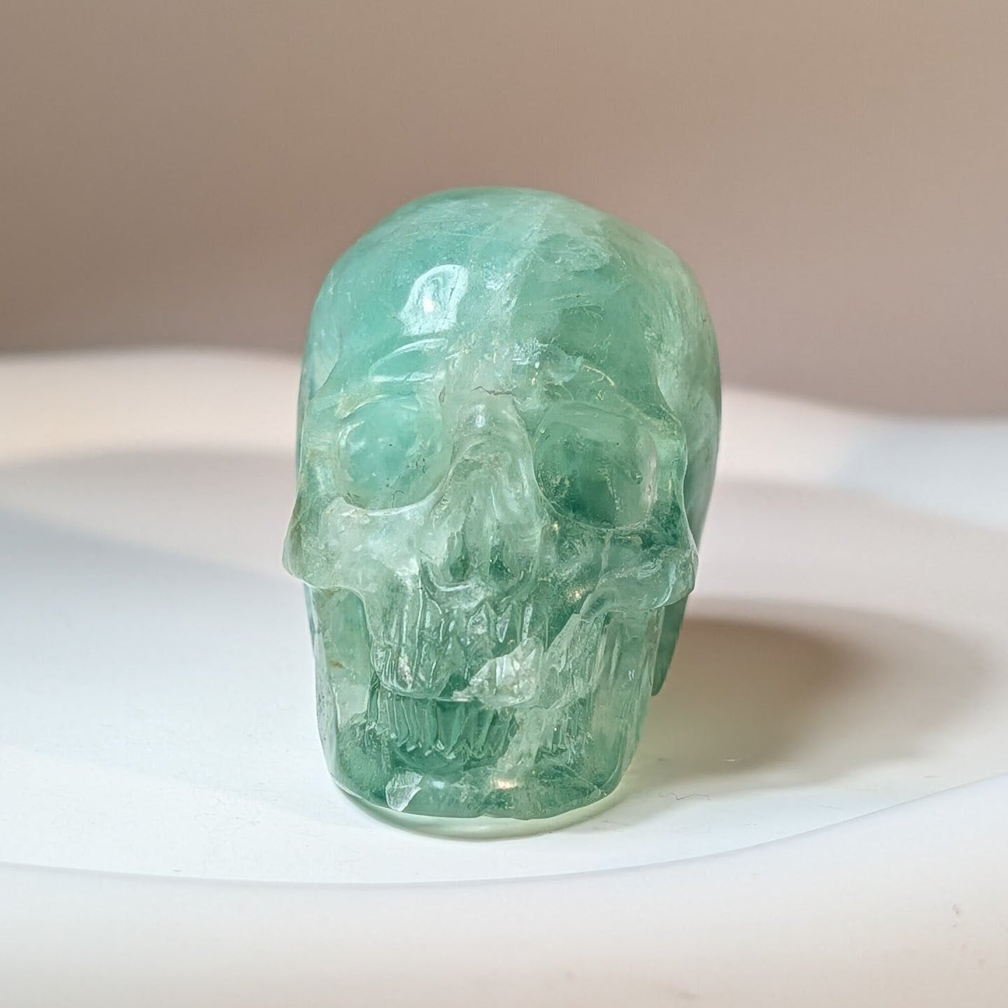 Kristallschädel Hinrik aus Fluorit, 107g