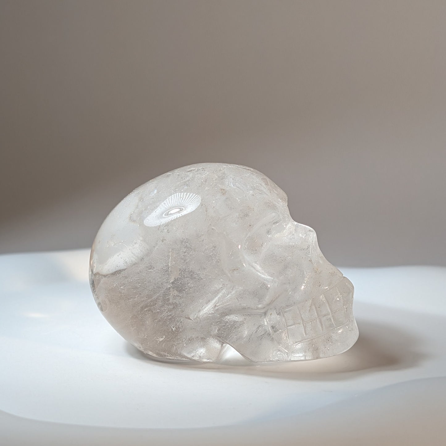 Kristallschädel Navid Bergkristall 203g