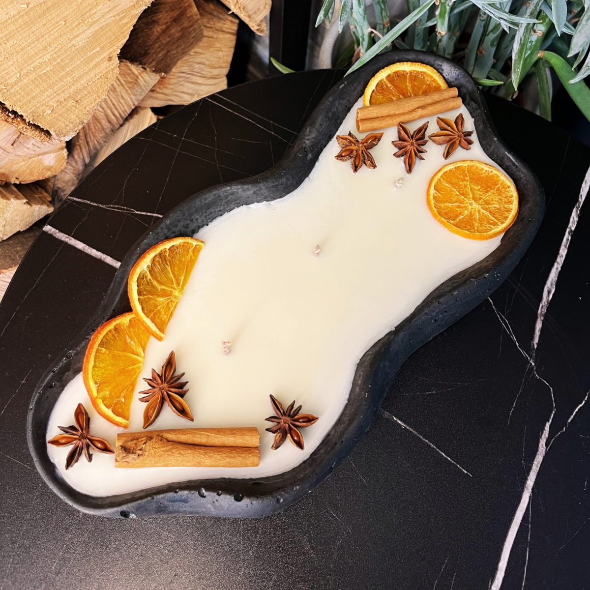 Design-Betonkerze Wave, Ansicht 7