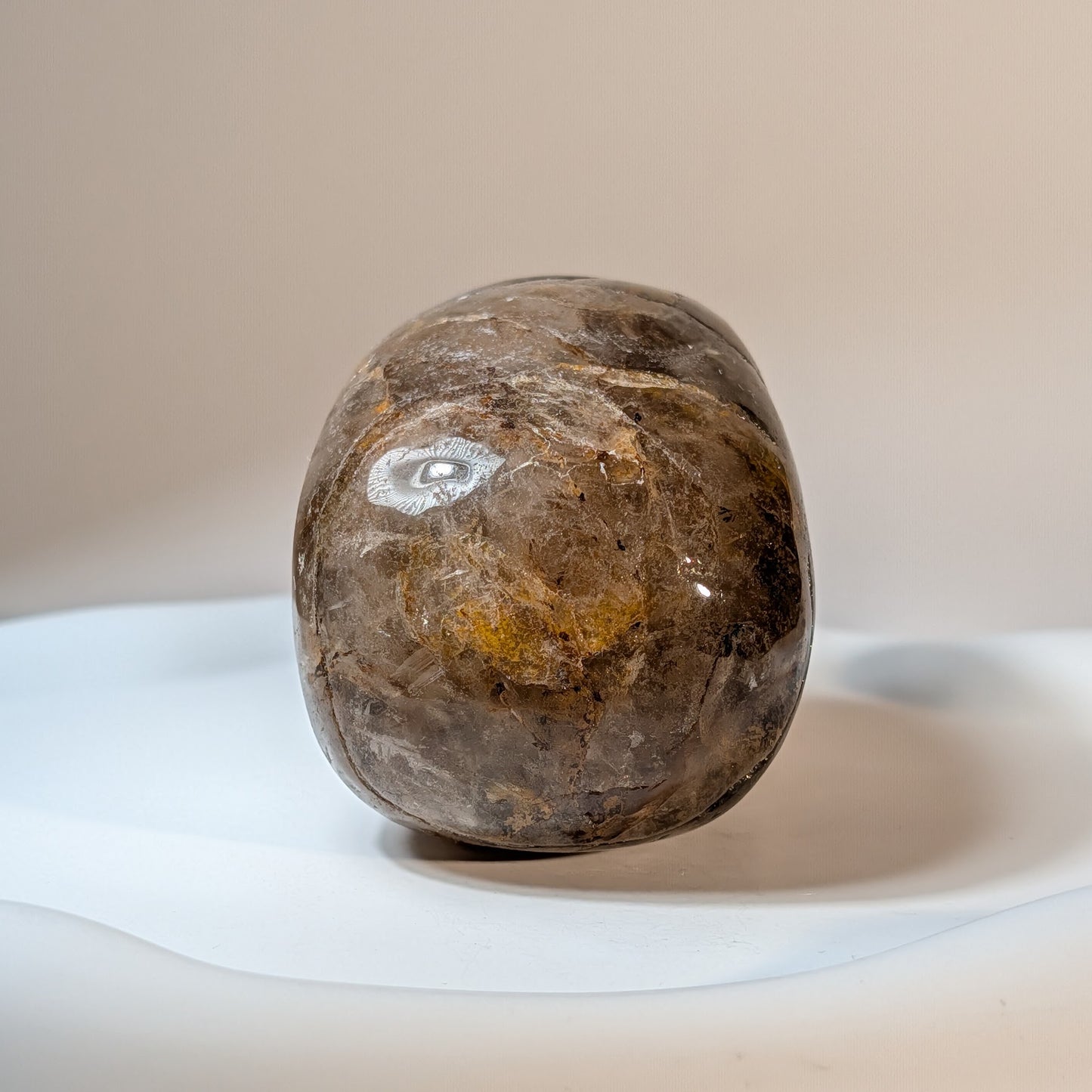 Kristallschädel Gultark Bergkristall 433g