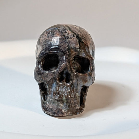 Kristallschädel Uru Mahagoni-Obsidian 79g