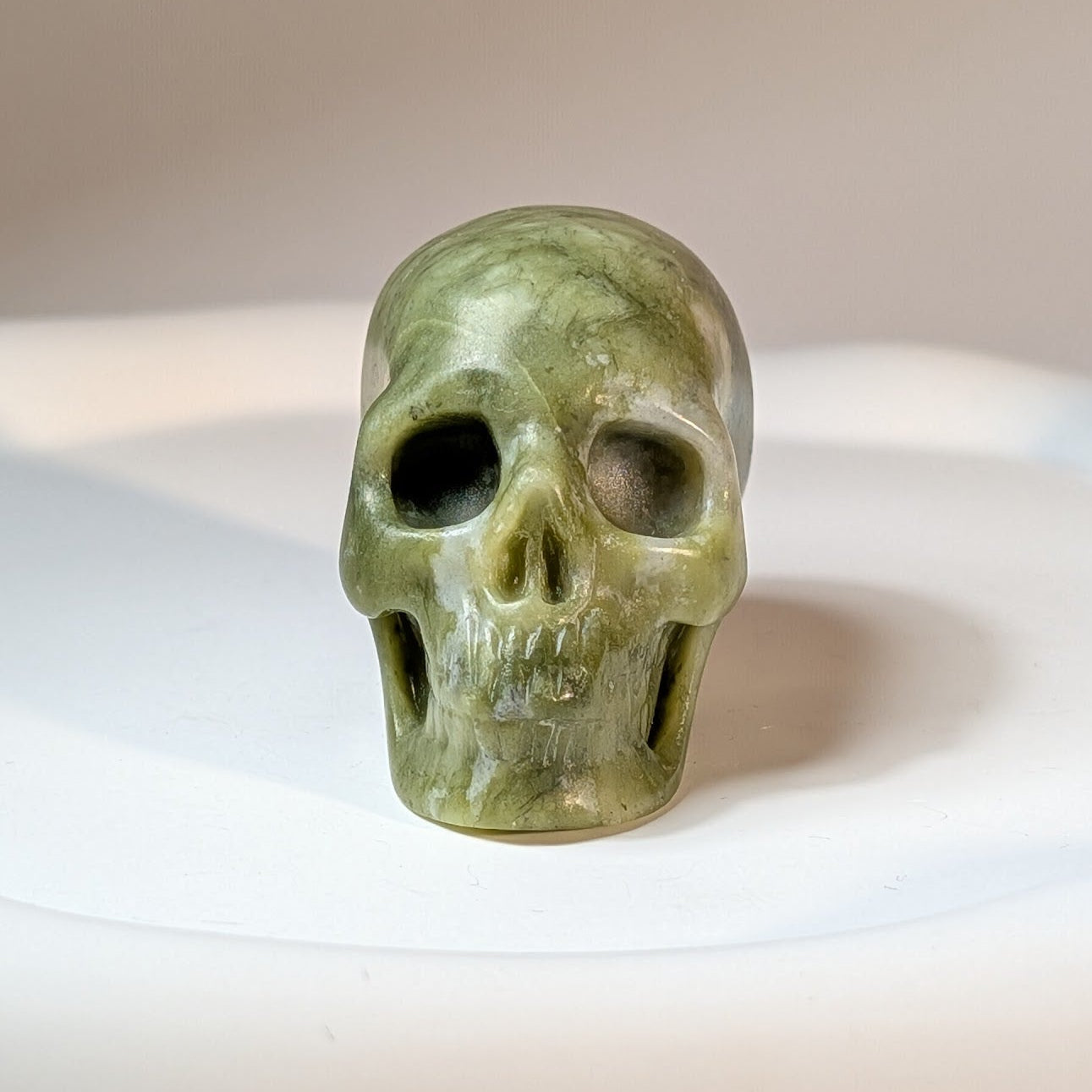 Kristallschädel Zorg Serpentin 81g