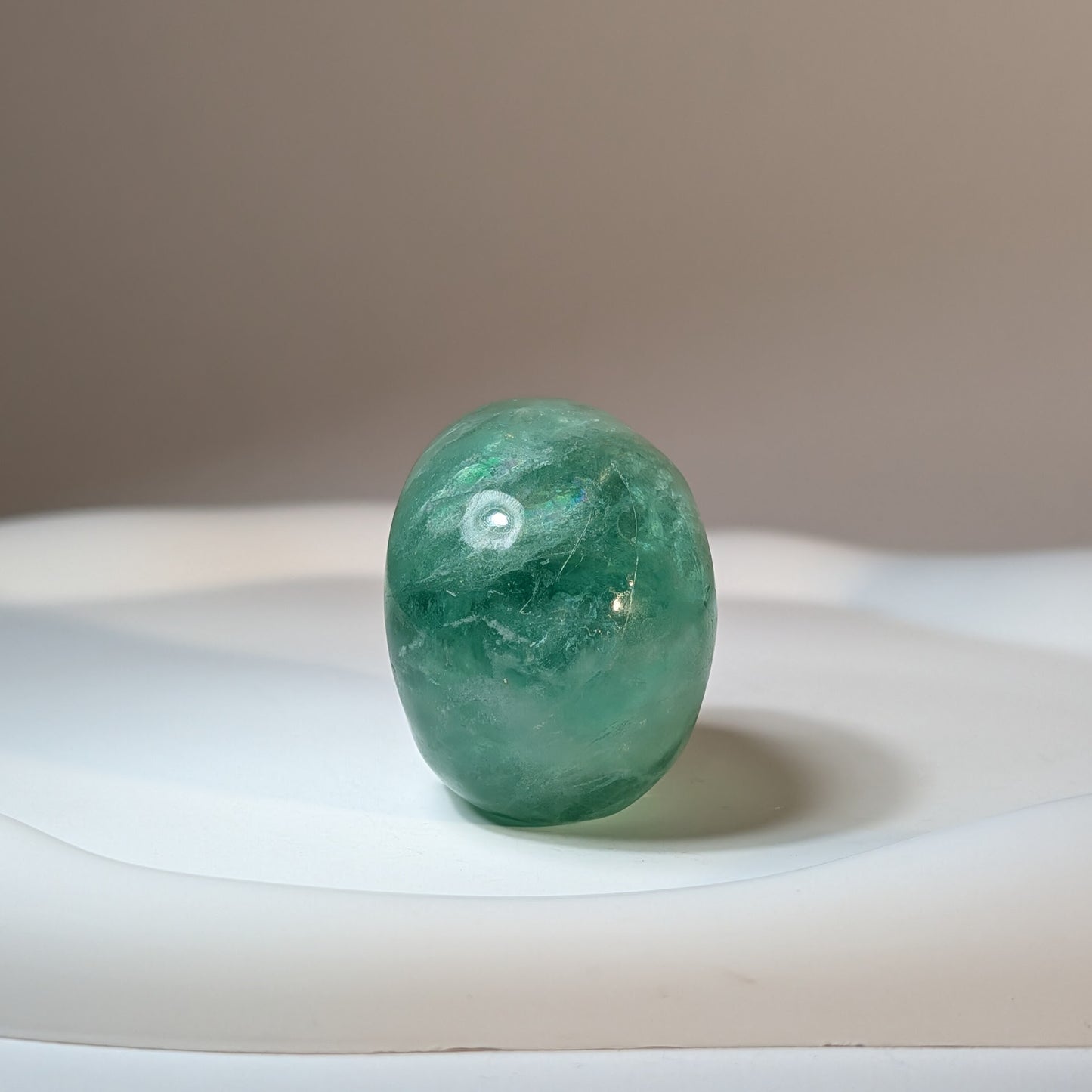 Kristallschädel Lorderic Fluorit grün 97g