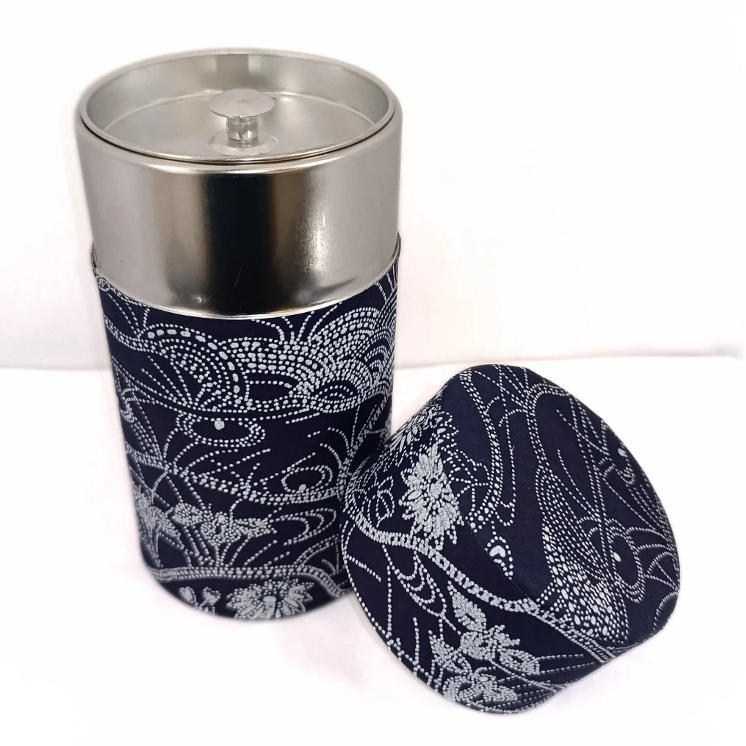 Teedose Blütenband Blau, Ansicht 2