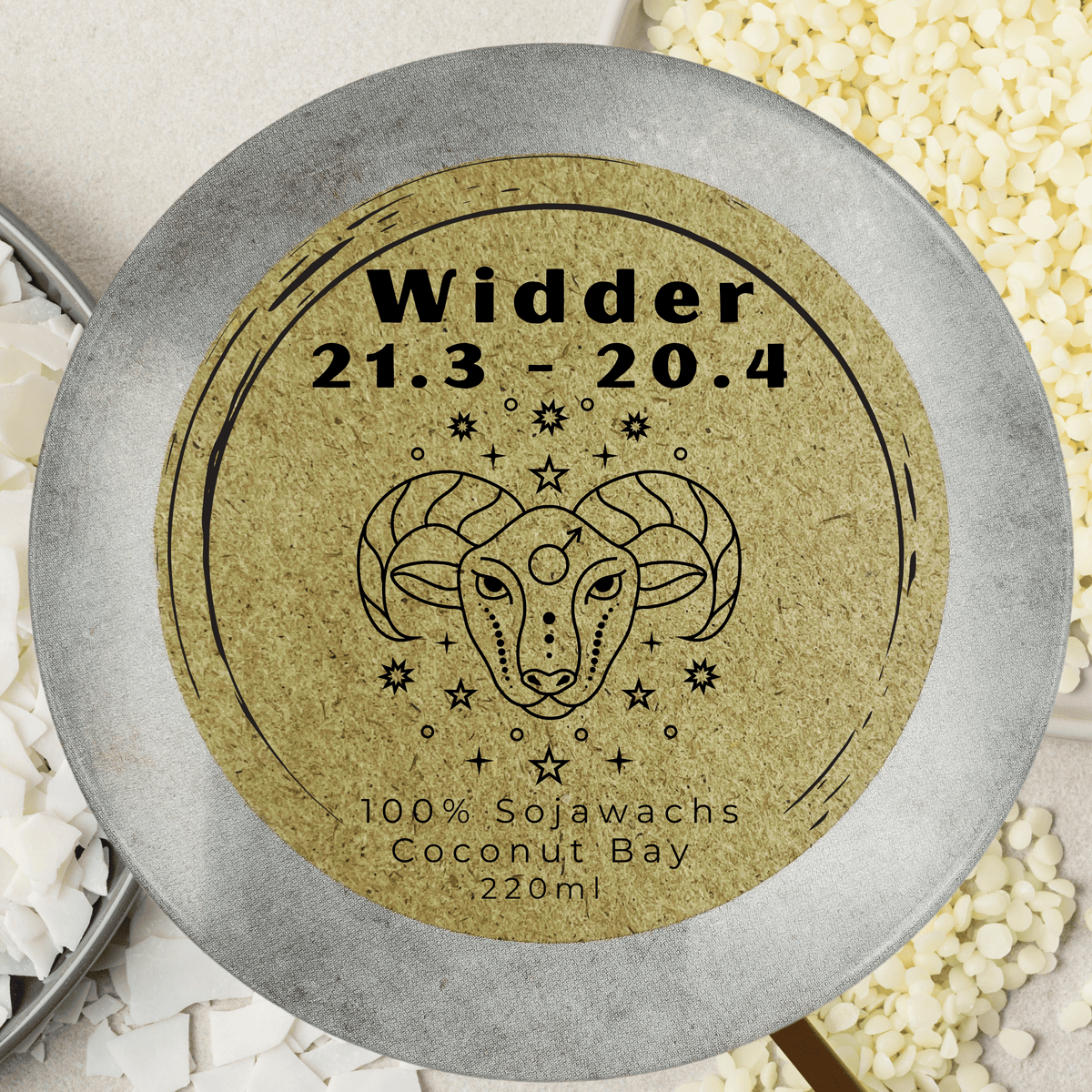 Sternzeichen-Duftkerze Widder, Ansicht 3