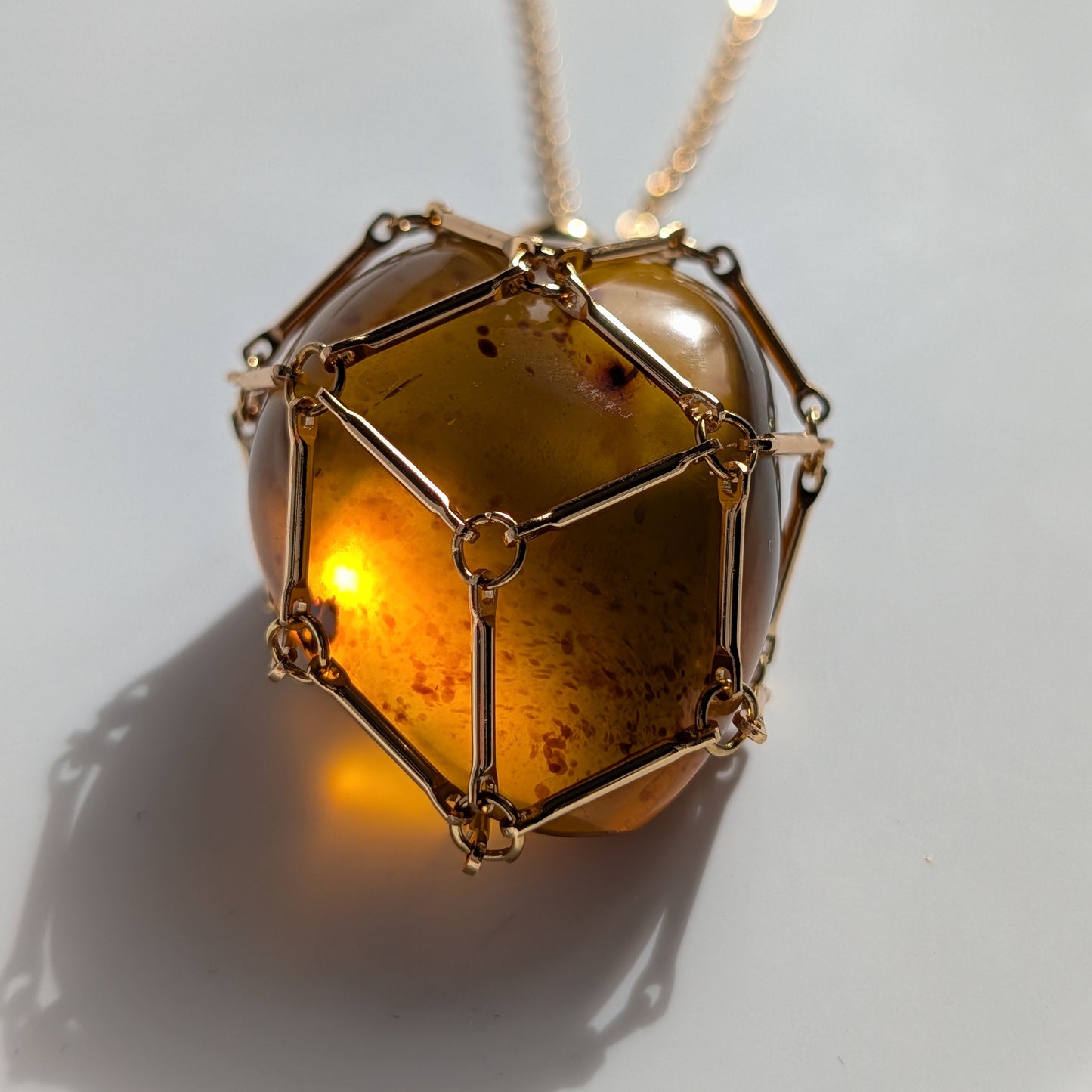 Karibischer Bernstein Talisman | 17g Einzelstück | Handarbeit