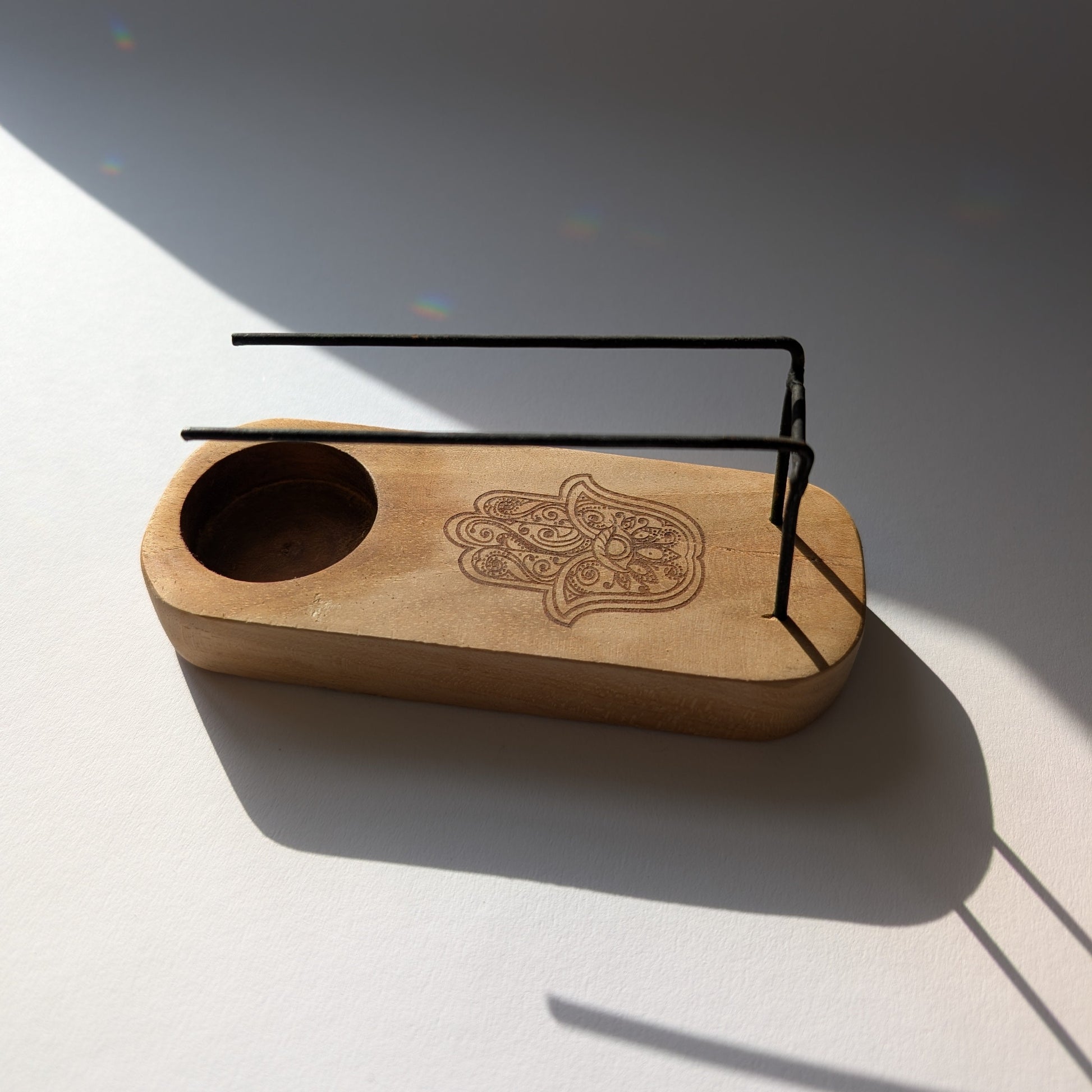 Palo Santo & Räucherbündel Halter | Edles Teakholz