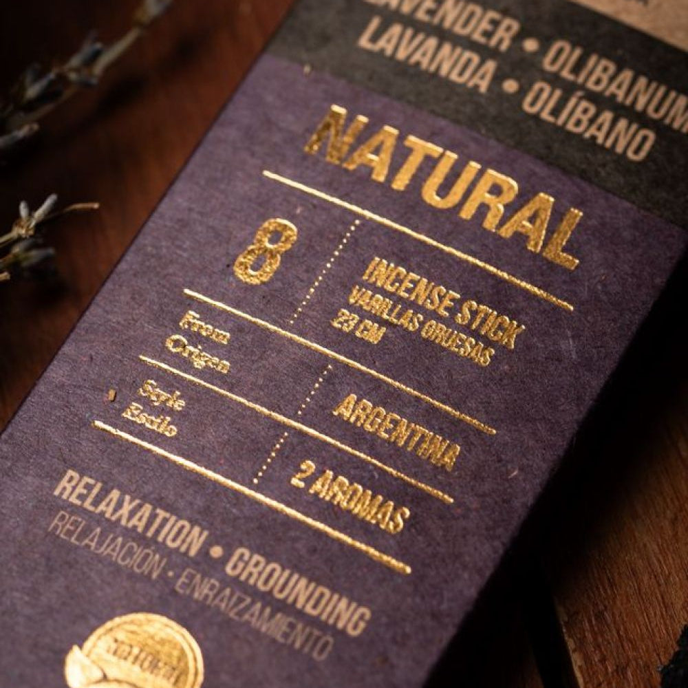 Sagrada Madre Natural Räucherstäbchen Lavendel Olibanum Weihrauch Verpackung Temple of Desire