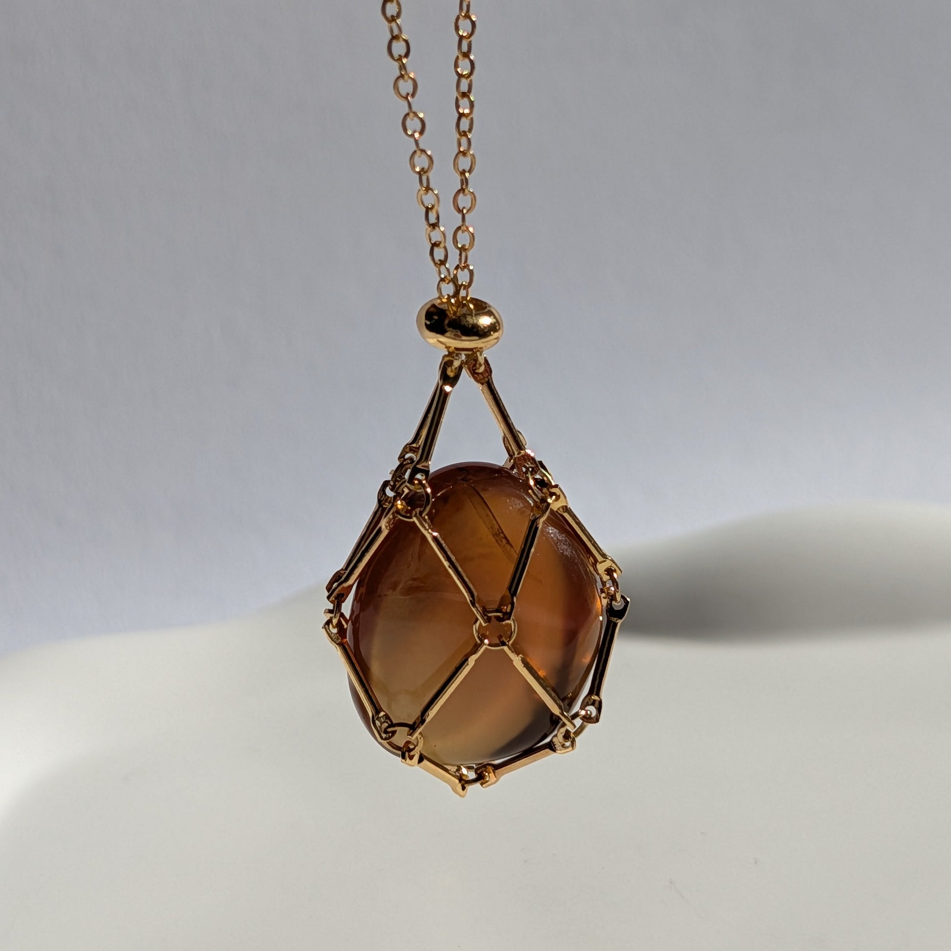 Karibischer Bernstein Talisman | 8,3g Einzelstück | Handarbeit