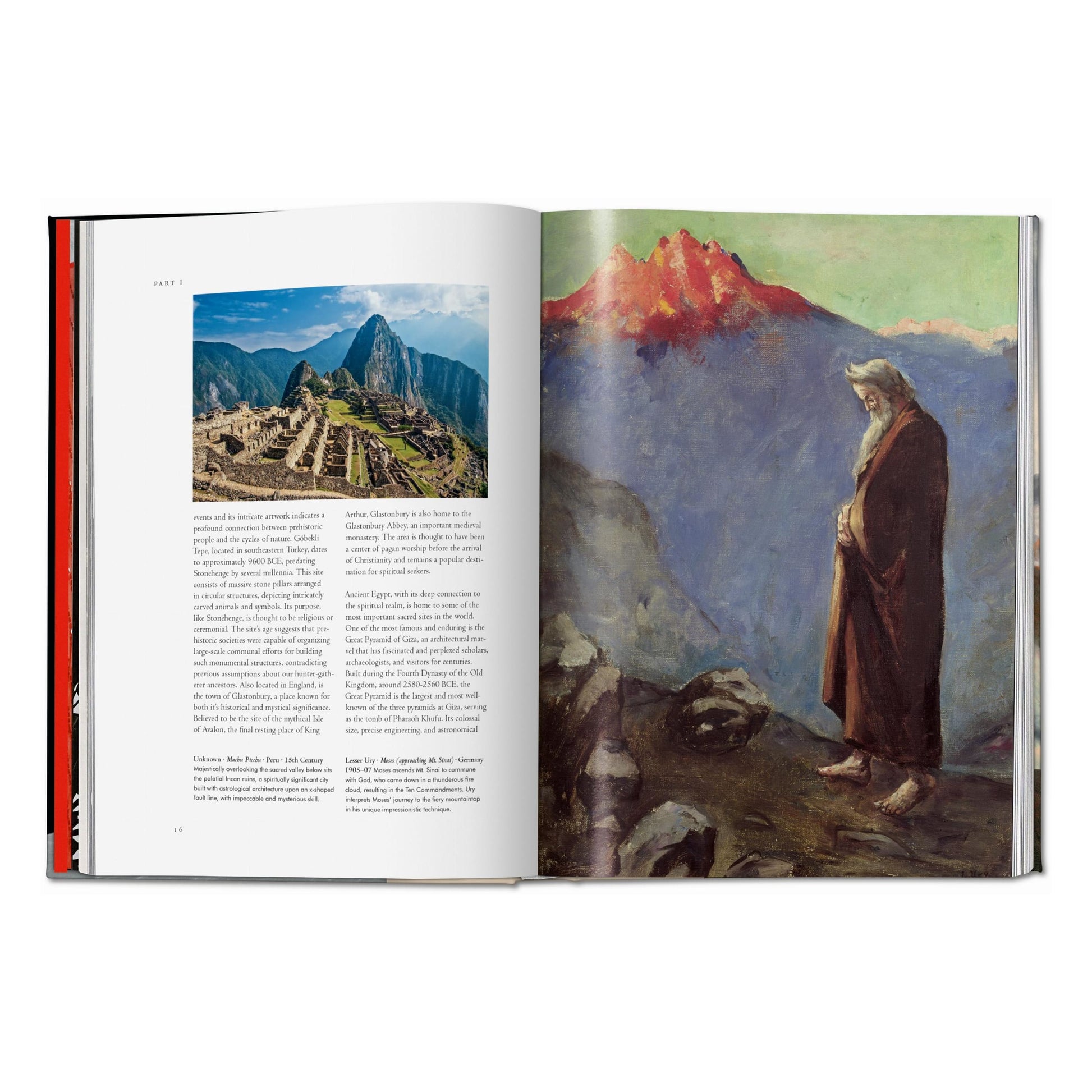 Innenseite mit Pyramidenaufnahme im Buch Heilige Orte