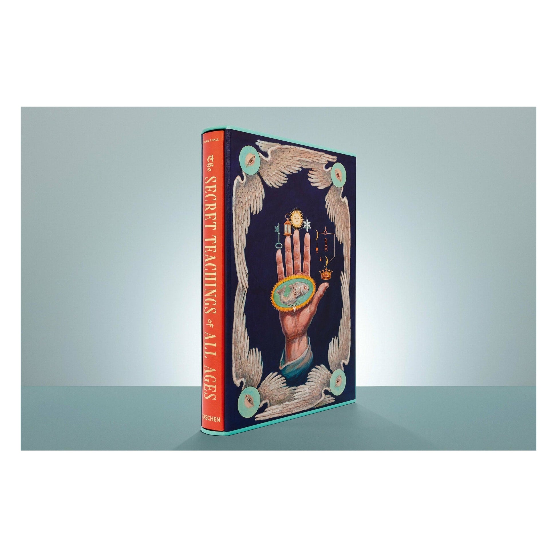 Secret Teachings of All Ages im Originalformat auf dunklem Untergrund
