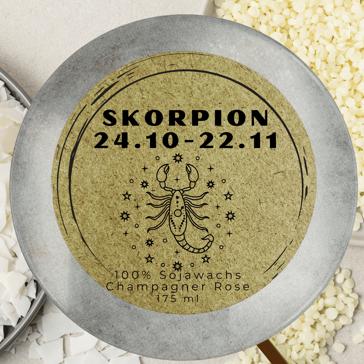 Sternzeichen-Duftkerze Skorpion, Ansicht 3