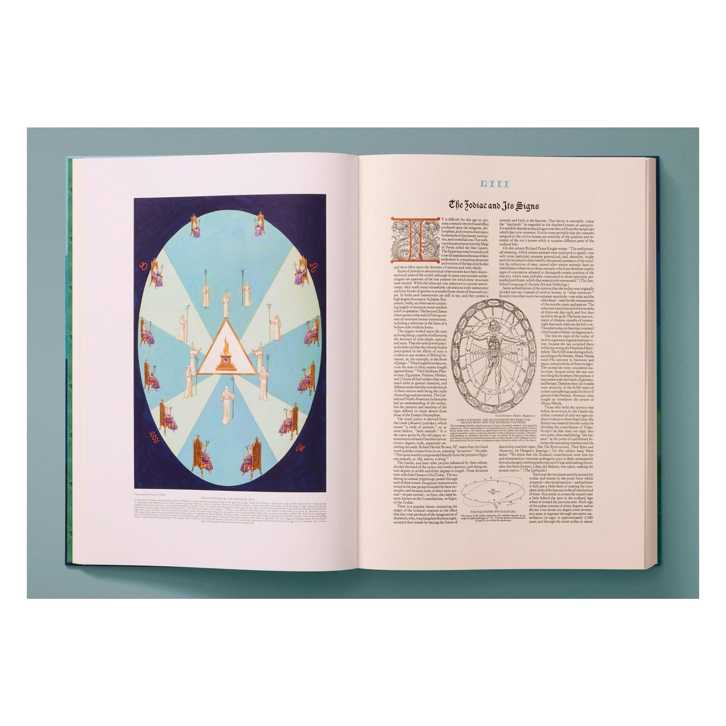 Detail einer ganzseitigen Tafel aus Secret Teachings of All Ages