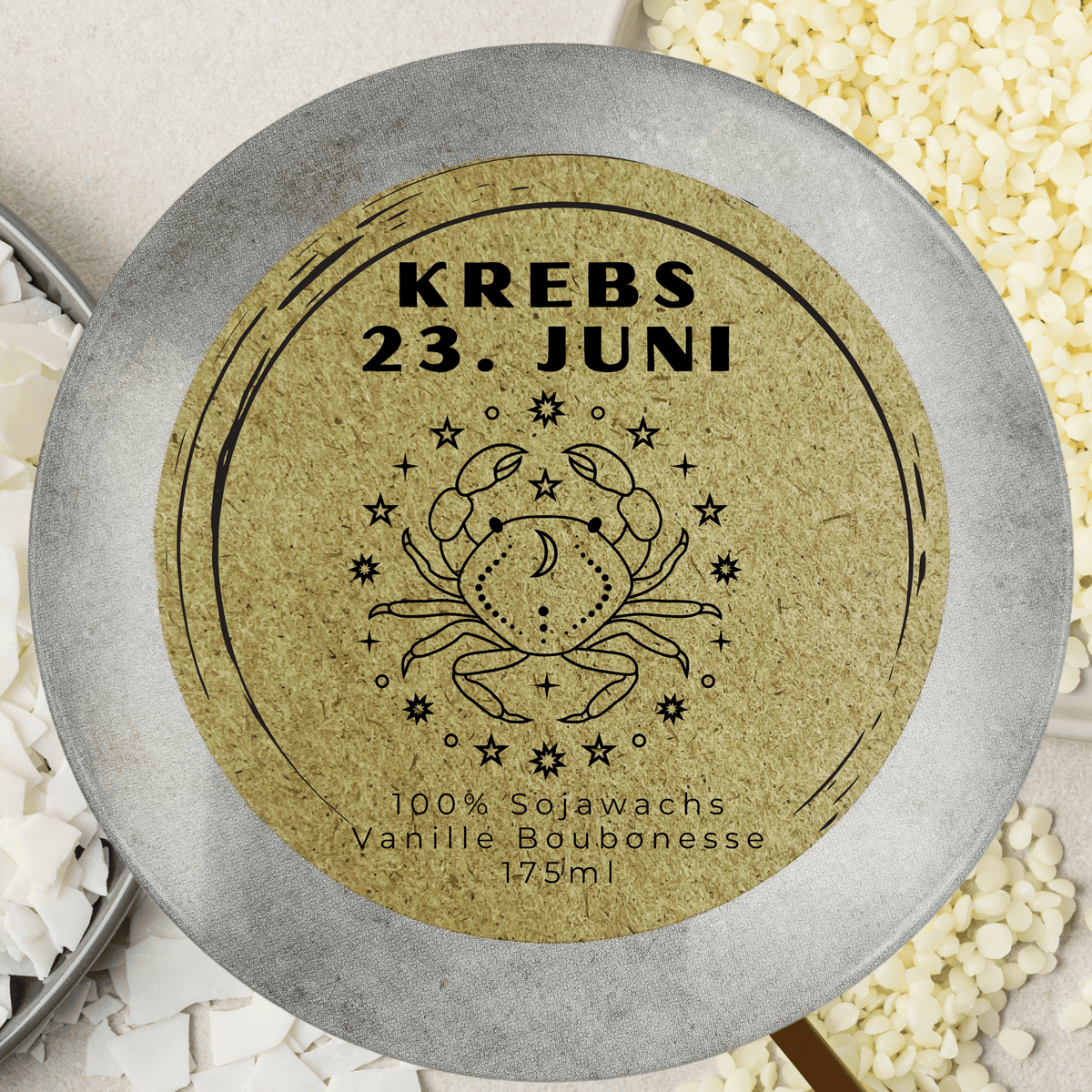 Sternzeichen-Duftkerze Krebs, Ansicht 3