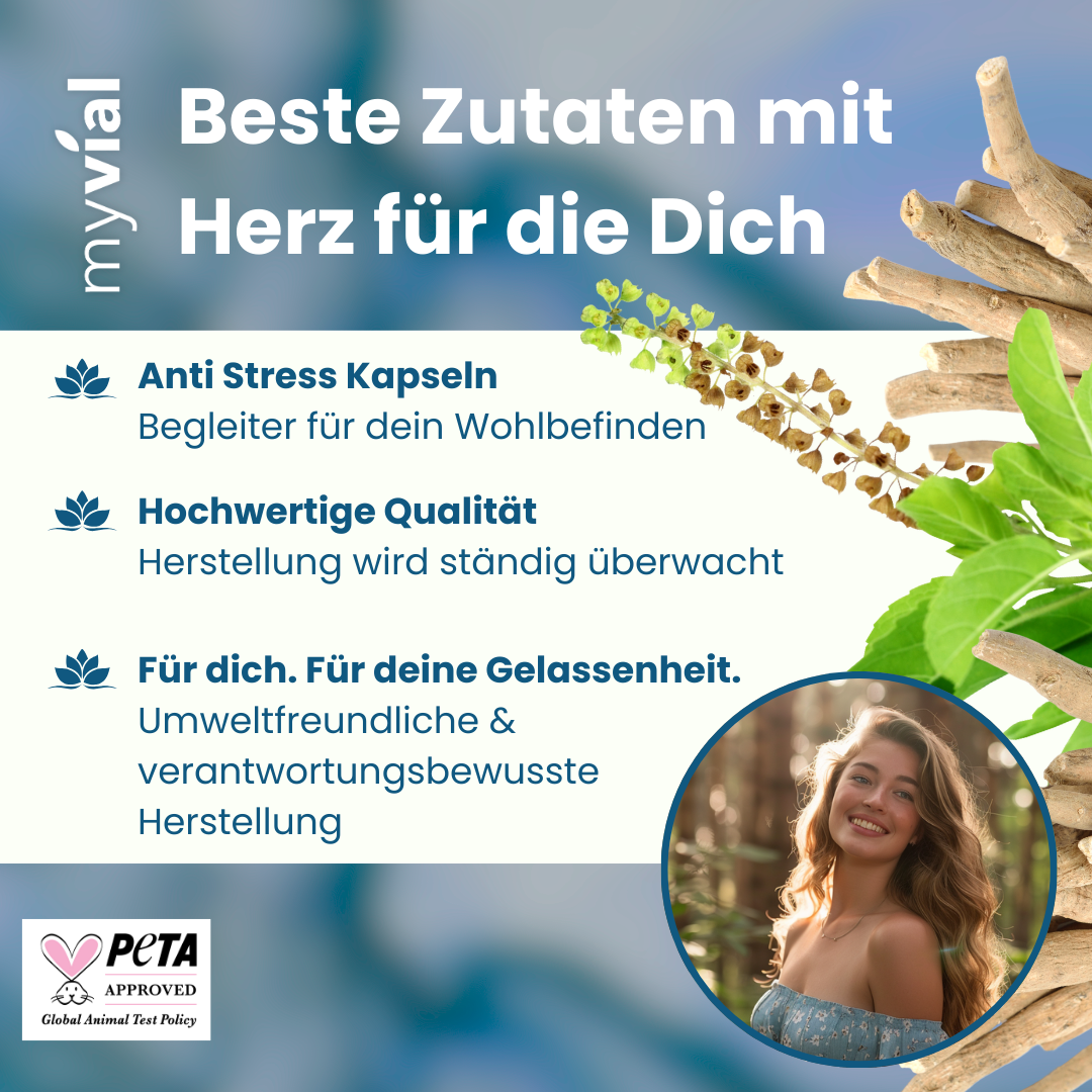 Anti Stress Kapseln von myvial, Detailansicht