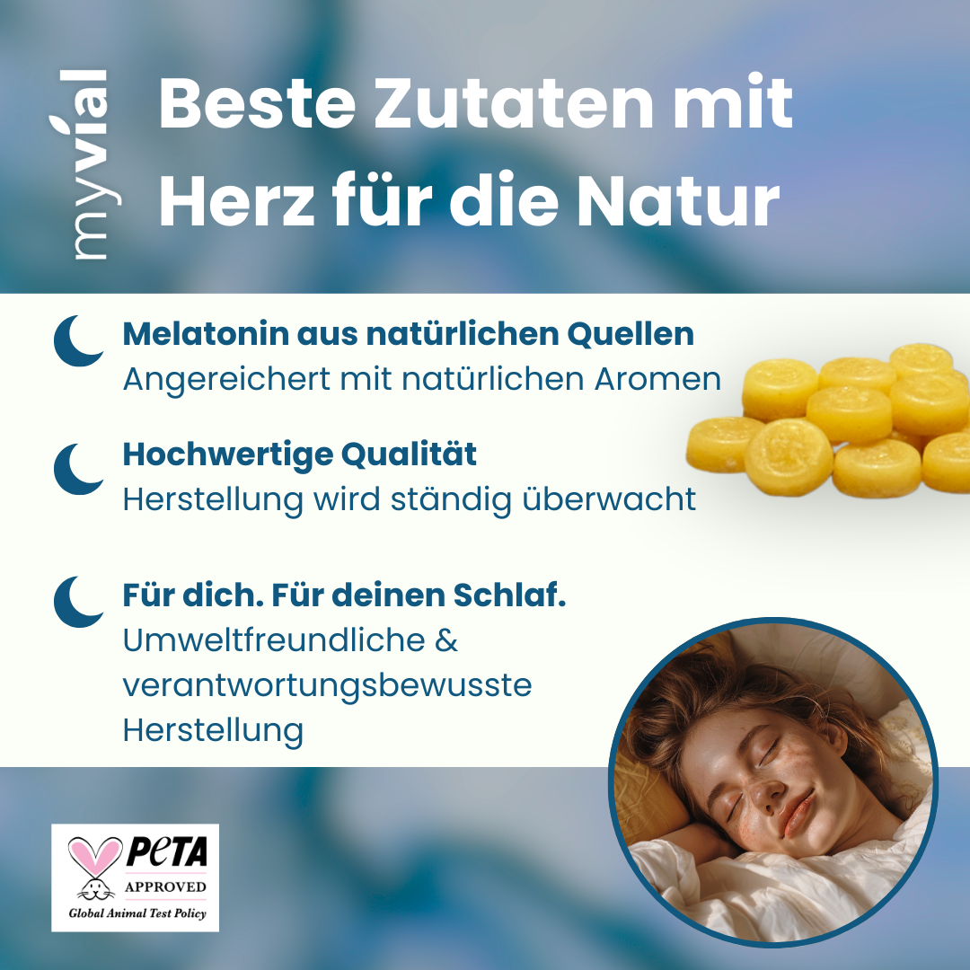 Sleep Bonbons mit Melatonin von myvial, Detailansicht