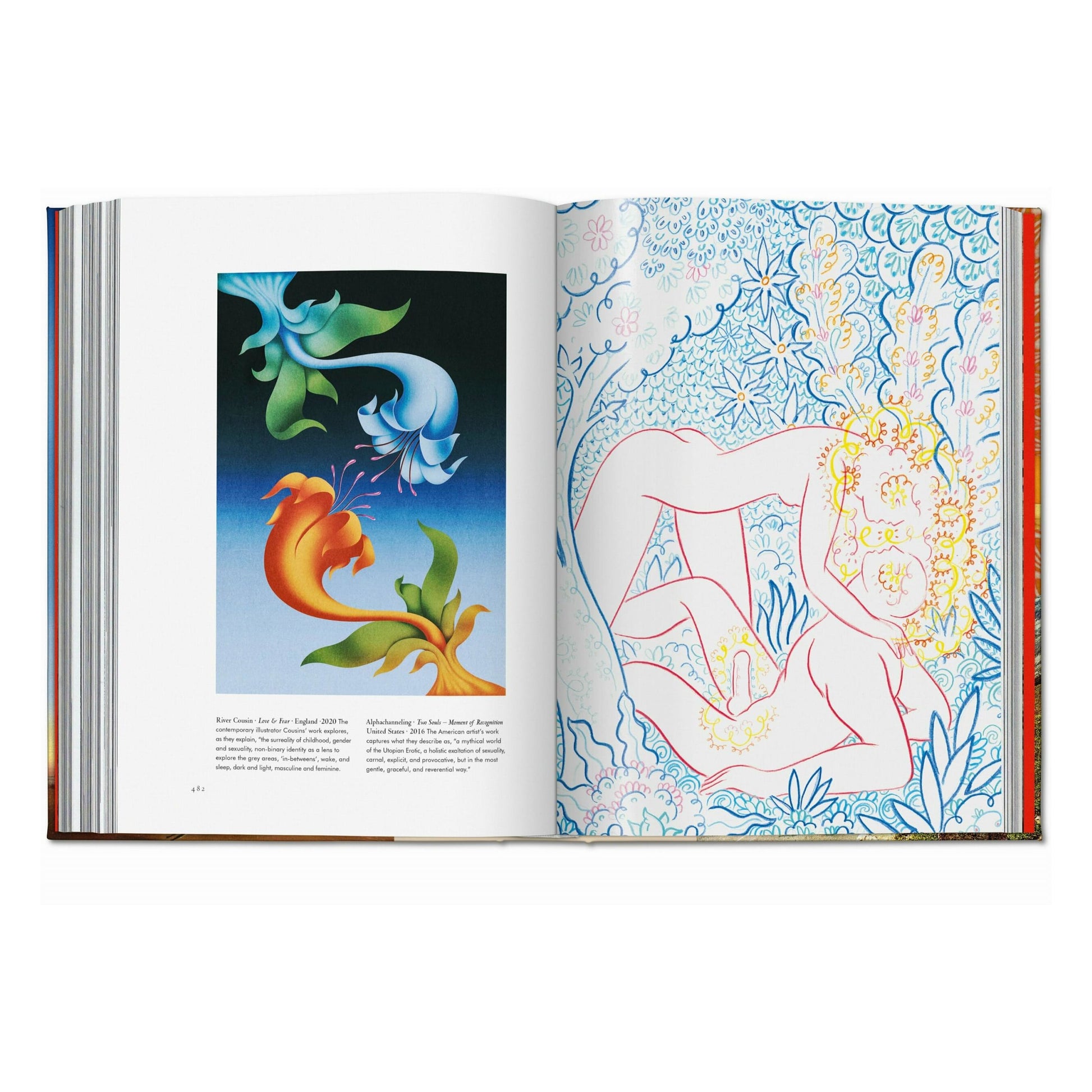 Buchseite aus Plant Magick mit Essay und begleitender Illustration