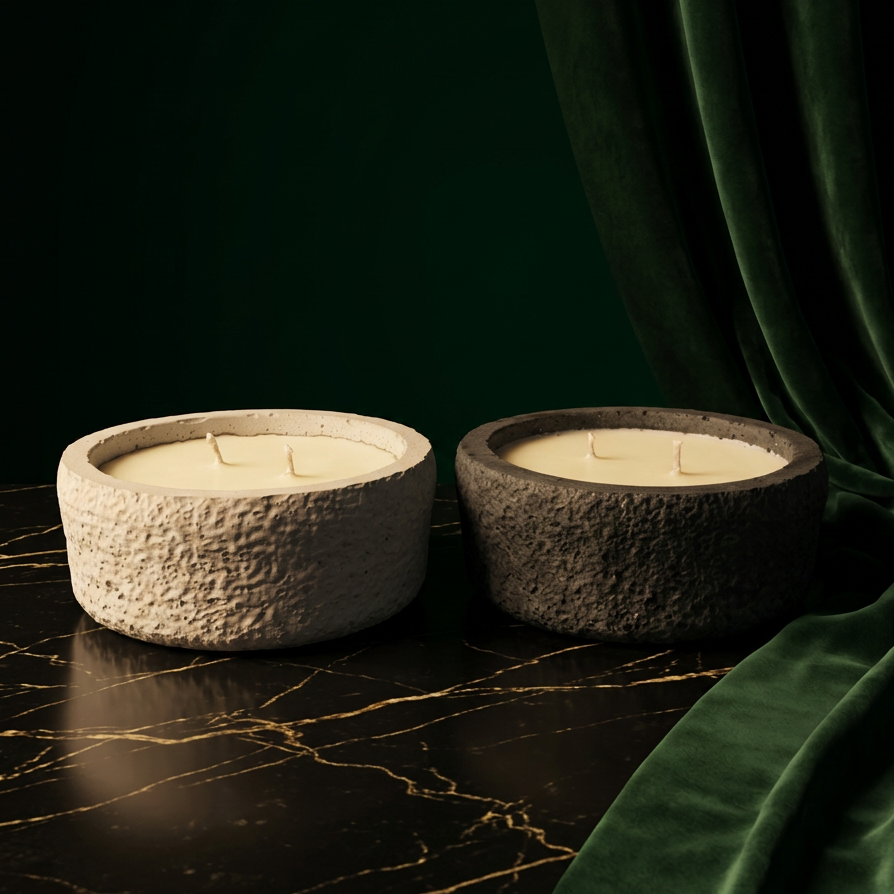 Betonkerzen-Set Natural Duo, Ansicht 5