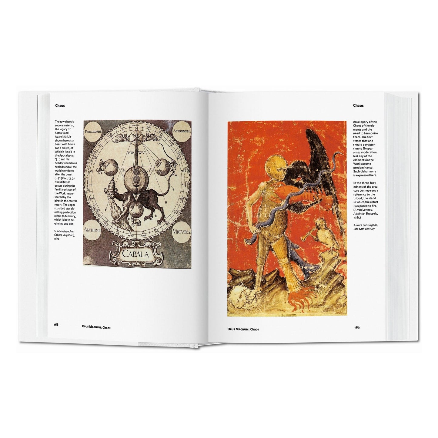 Doppelseite mit Illustration von William Blake