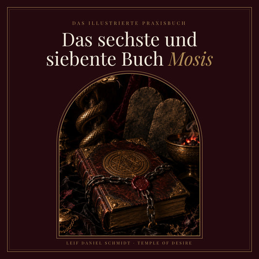 Das sechste und siebente Buch Mosis – Das Praxisbuch der sieben Siegel, Cover mit angekettetem Grimoire, PDF