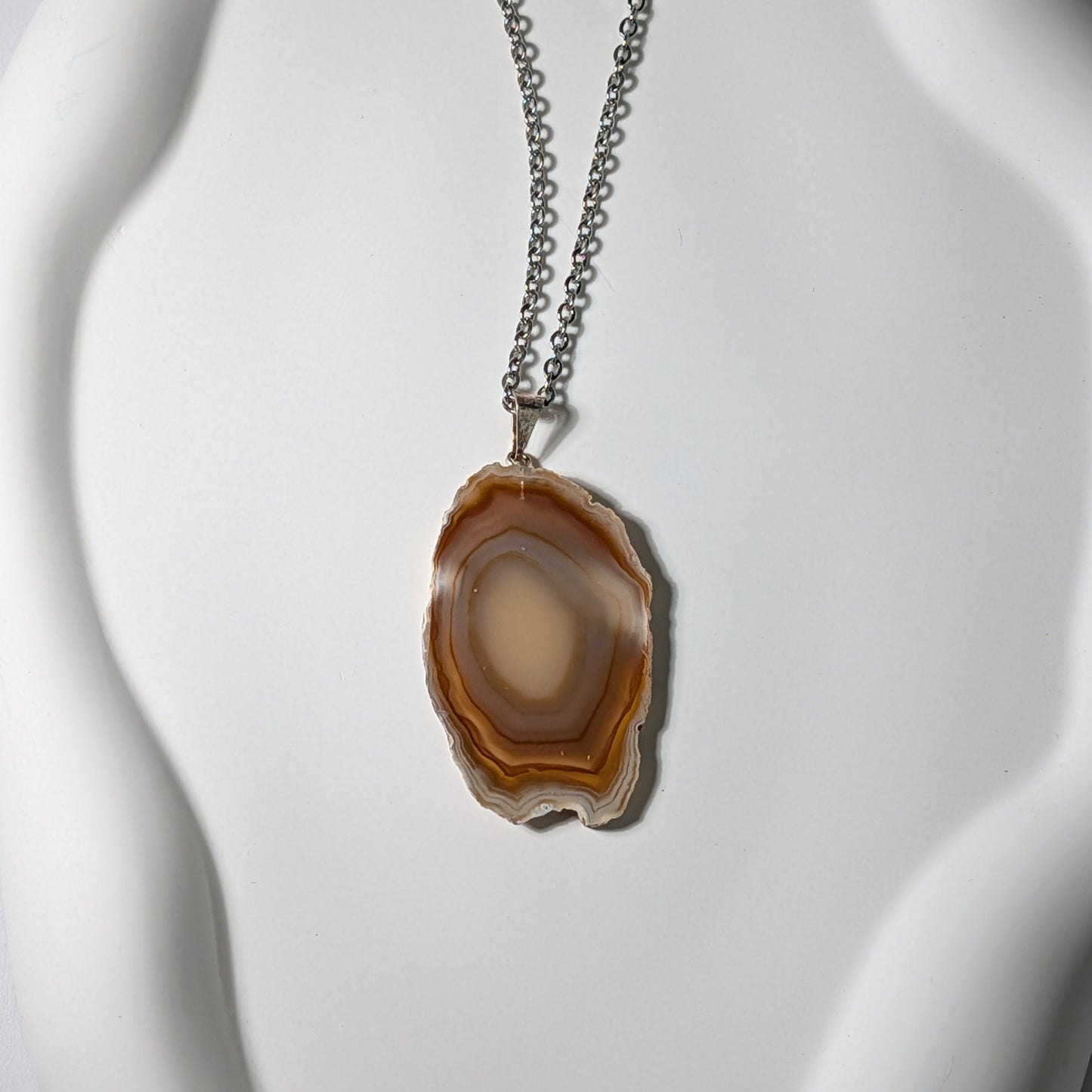 Achat Geode Kette (60cm) | Energetisch aufgeladen | Schutz & Potential