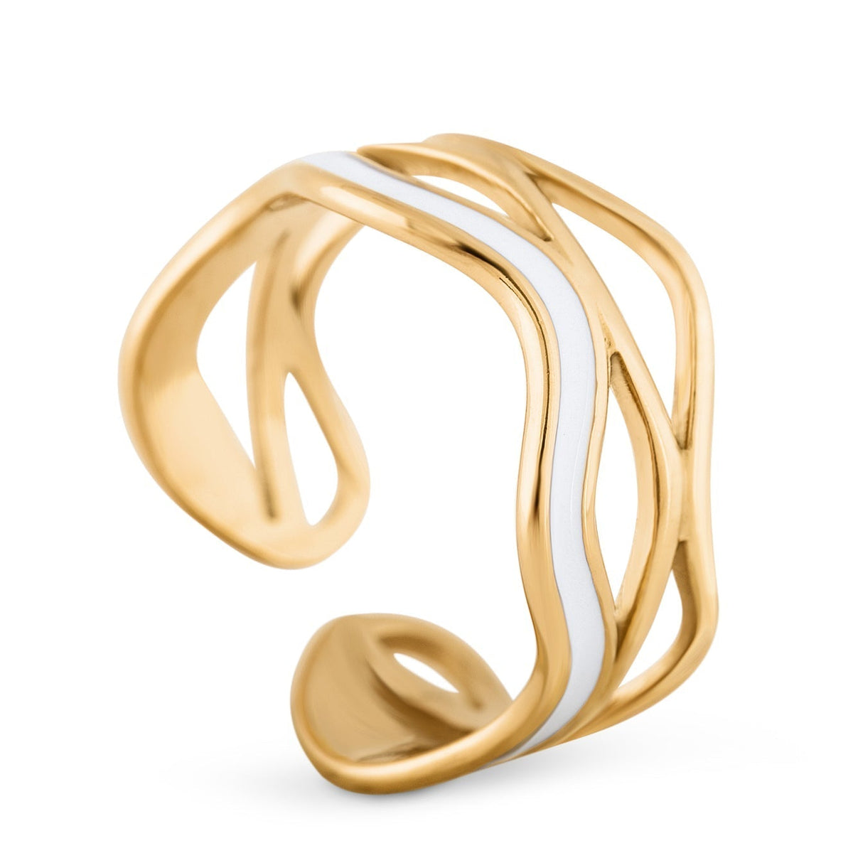 Akitsune Devotion Ring Gold, Produktansicht
