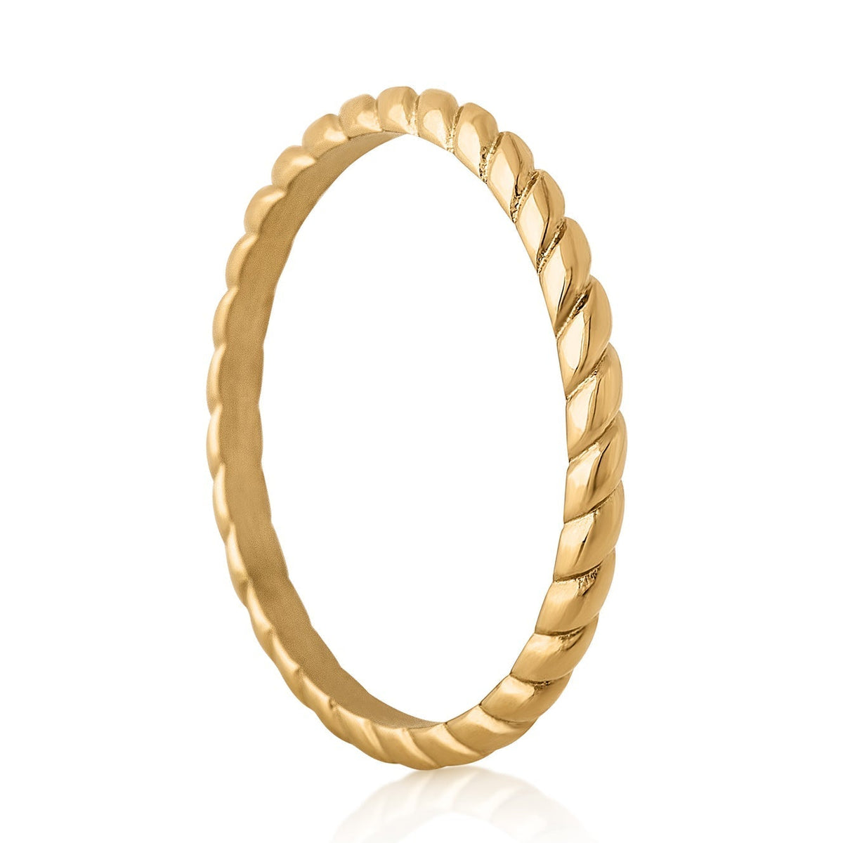 Euphoria Ring Gold von Akitsune aus 316L-Edelstahl, weitere Gesamtansicht