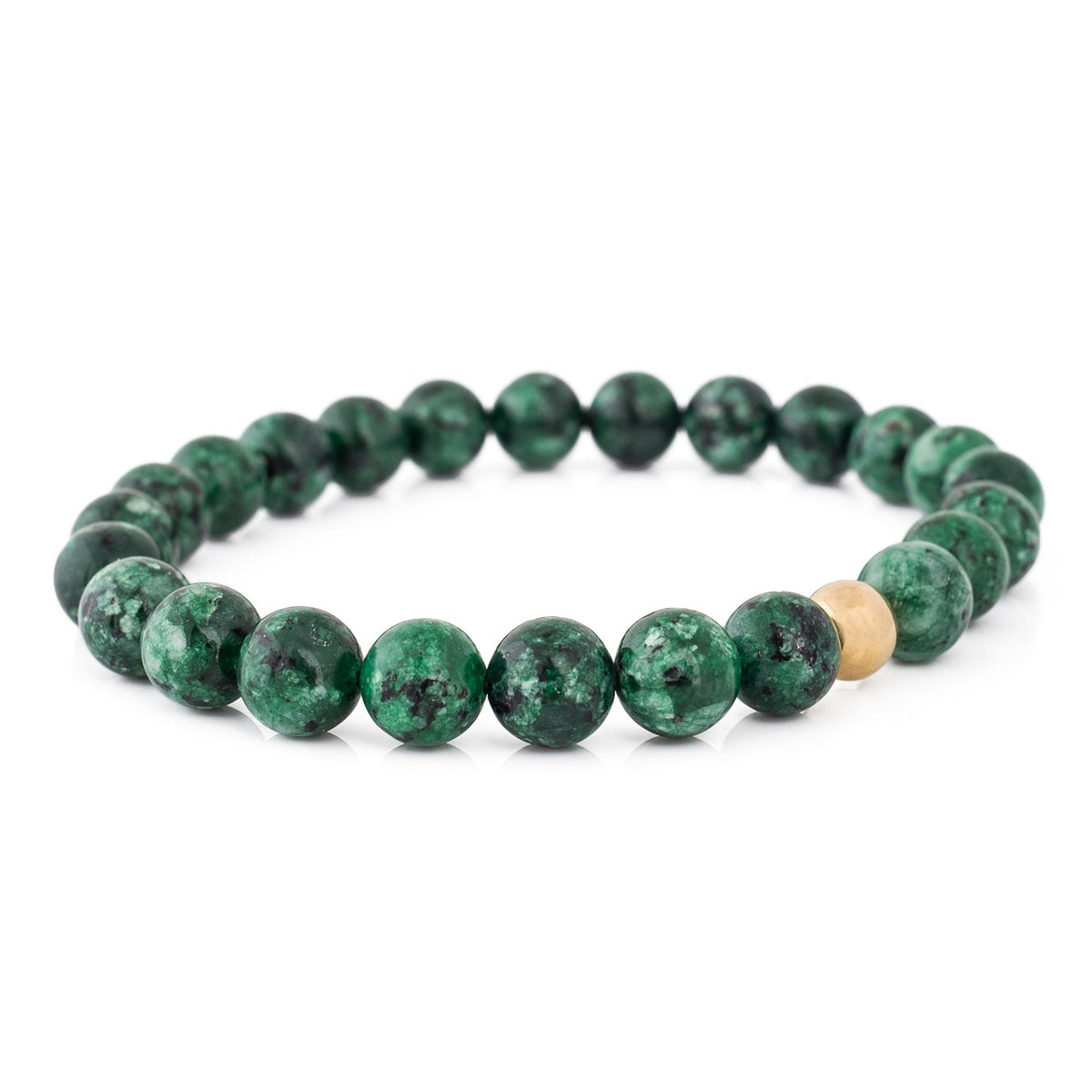 Akitsune Globae Armband in der Farbe Marble Green, Ansicht aus anderer Perspektive