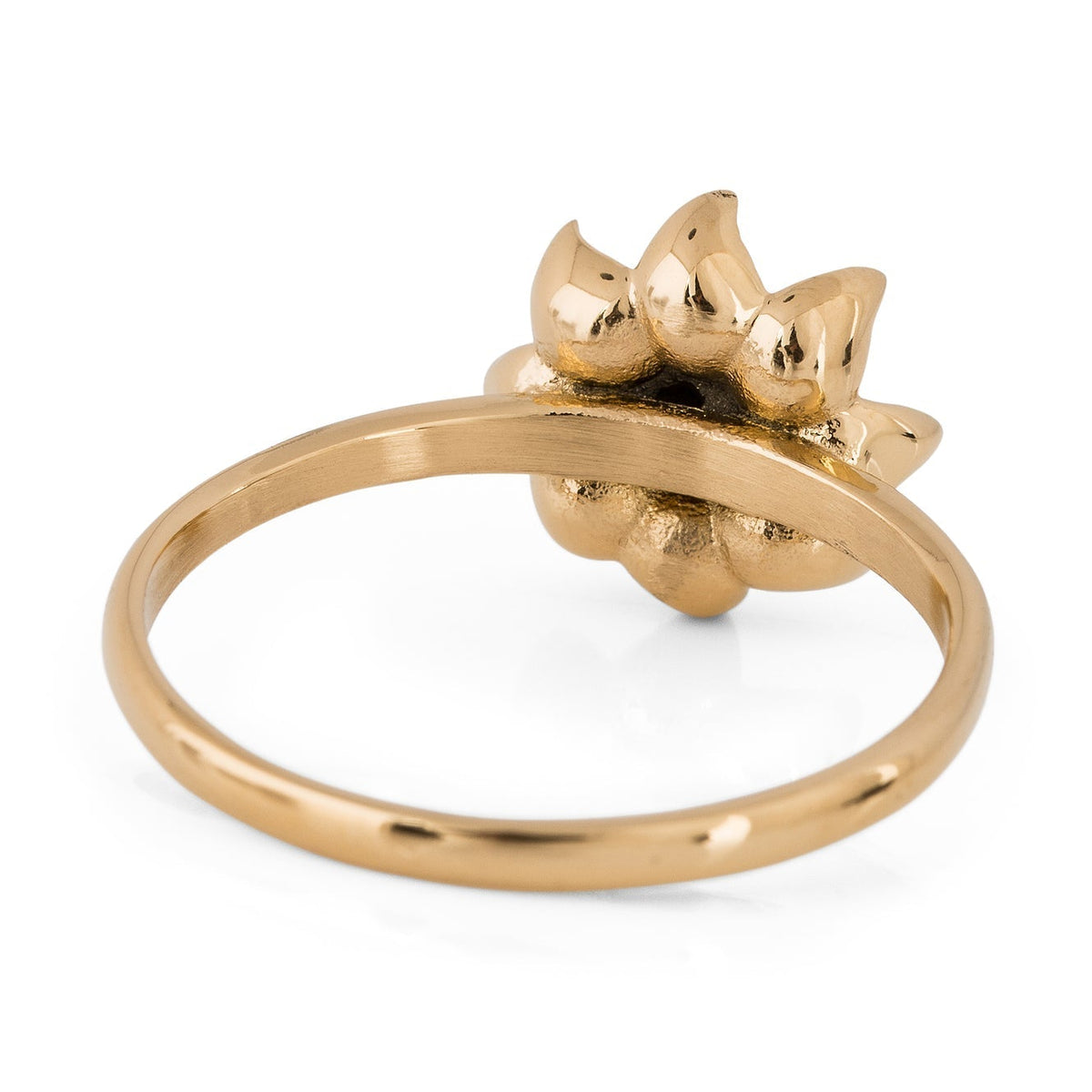 Akitsune Lotus Ring mit Lotusblüte in Gold, Detailansicht