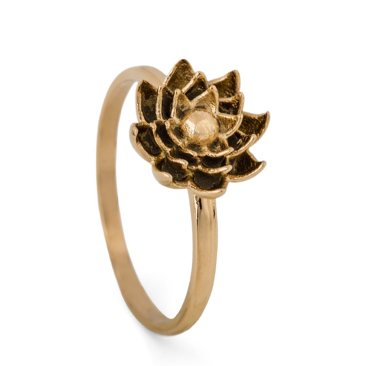 Lotus Ring von Akitsune in Gold, weitere Ansicht