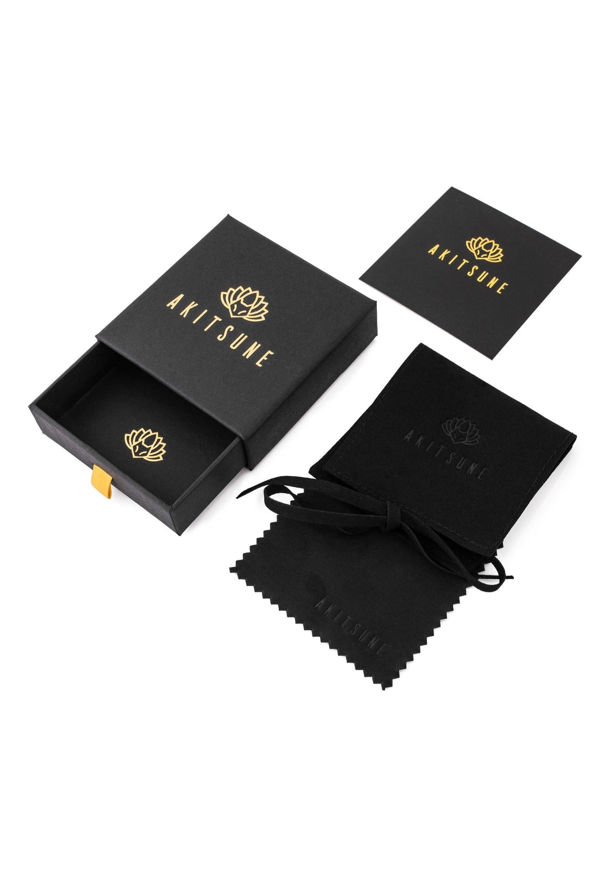 Akitsune Geschenkbox, Verpackung der Imperator Kette Mattschwarz
