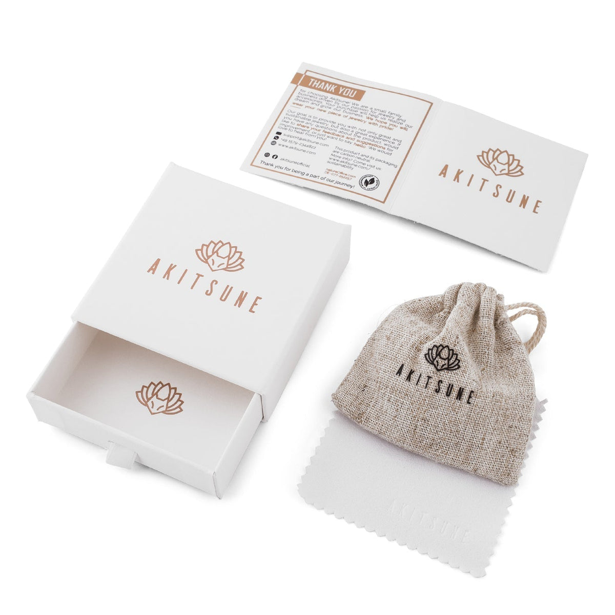 Geschenkbox von Akitsune zum Euphoria Ring Gold