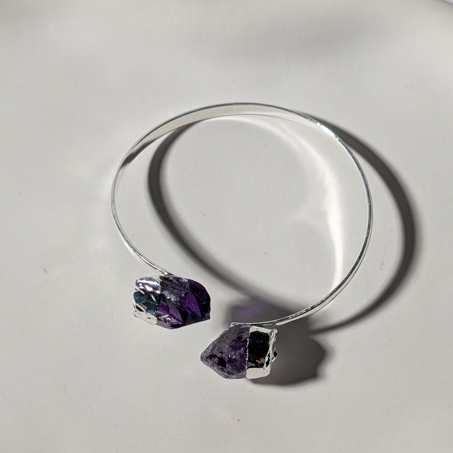 Amethyst Armreif | Silber | Ruhe & Klarheit