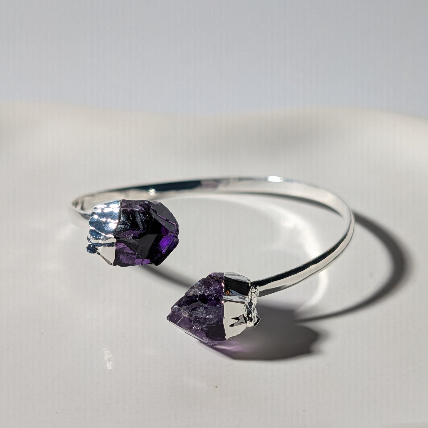 Amethyst Armreif | Silber | Ruhe & Klarheit