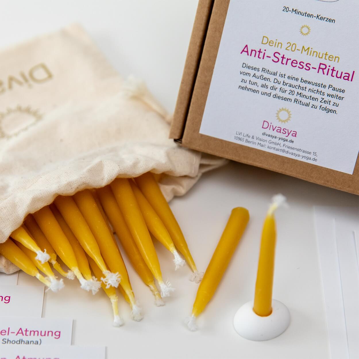 Affirmationskarten des Anti-Stress Sets mit 24 Affirmationen