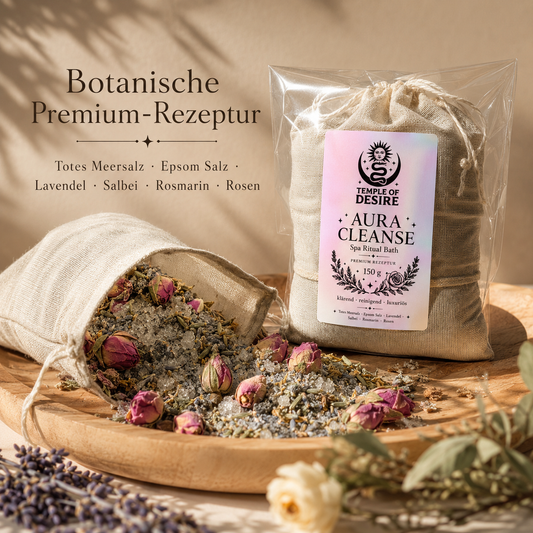 Aura Cleanse Ritualbad | Totes Meersalz & Kräuter
