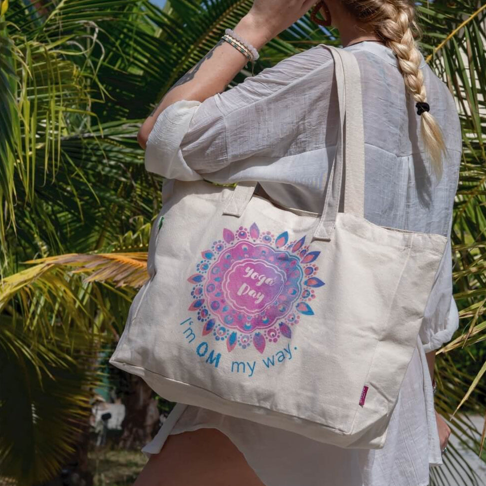 Yoga-Shopper aus Bio-Baumwolle, Produktbild 8