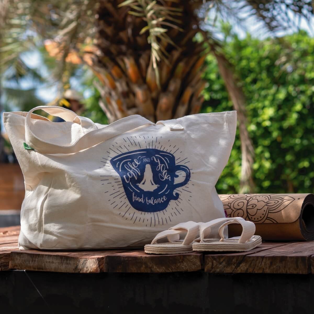 Yoga-Shopper aus Bio-Baumwolle, Produktbild 2