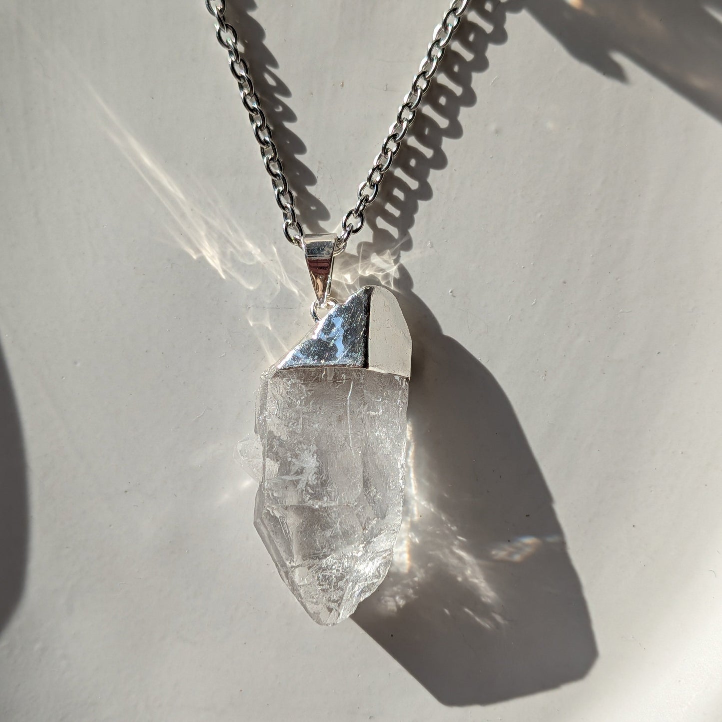 Bergkristall Kette Spitze (75cm) | Energetisch aufgeladen
