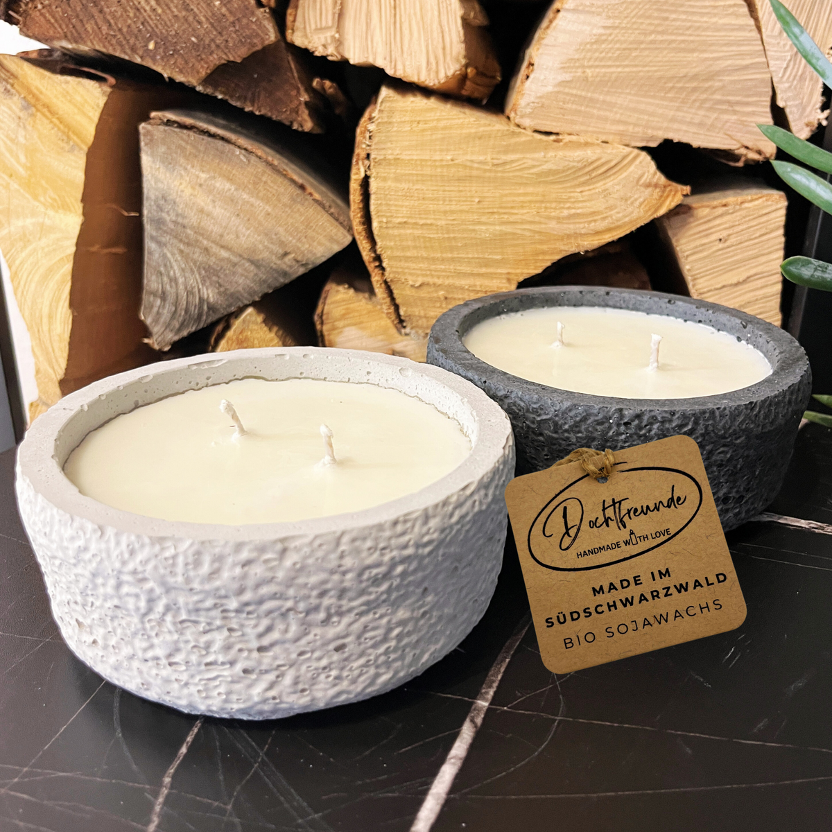 Betonkerzen-Set Natural Duo, Ansicht 3