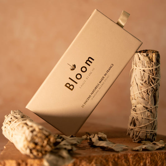 Bloom Räucherstäbchen Packung Weißer Salbei und Sandelholz natürlich 25 Stück